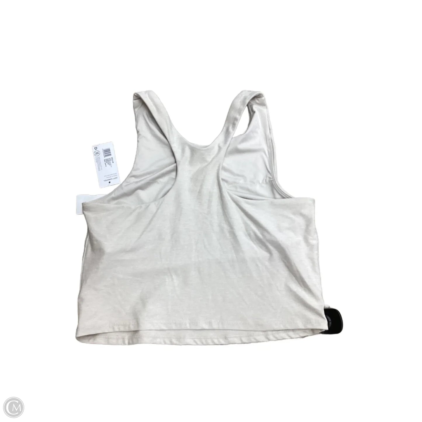 Athletic Tank Top By Jockey In Cream, Size: M