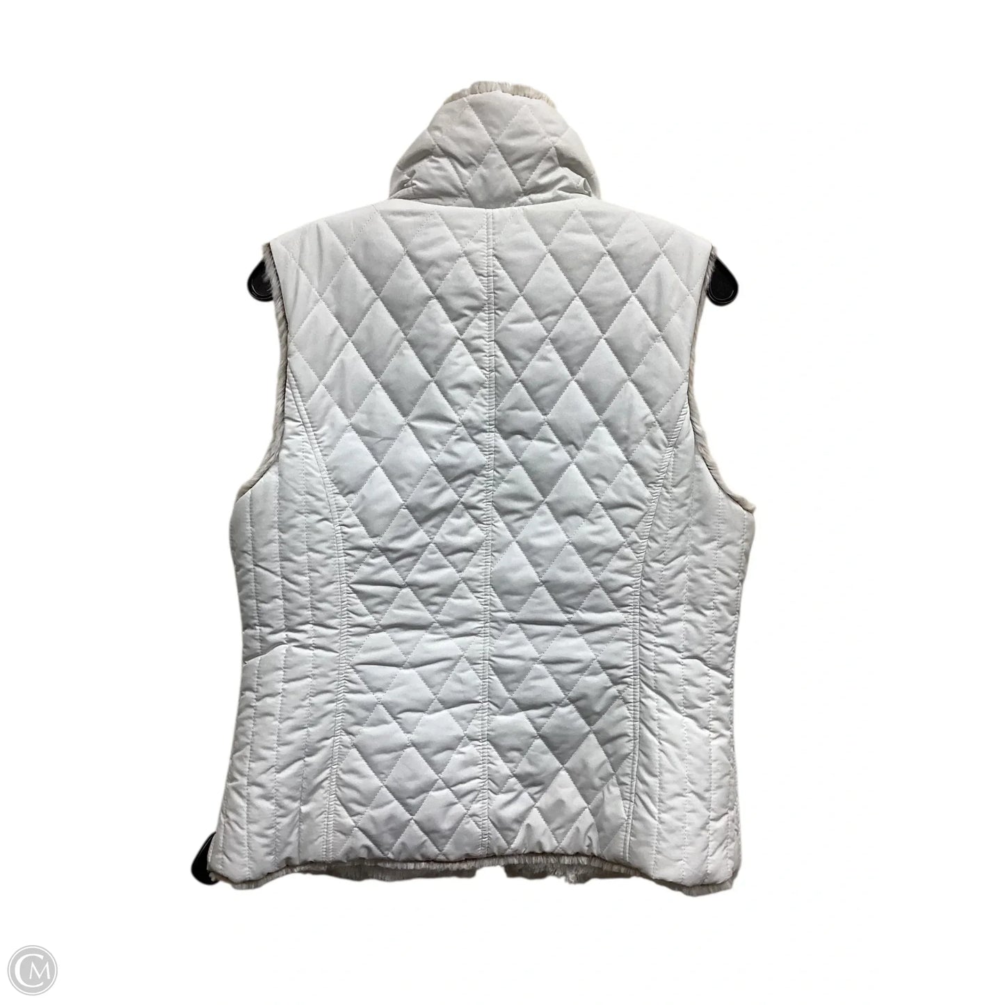 Vest Faux Fur & Sherpa By Weatherproof In White, Size: M