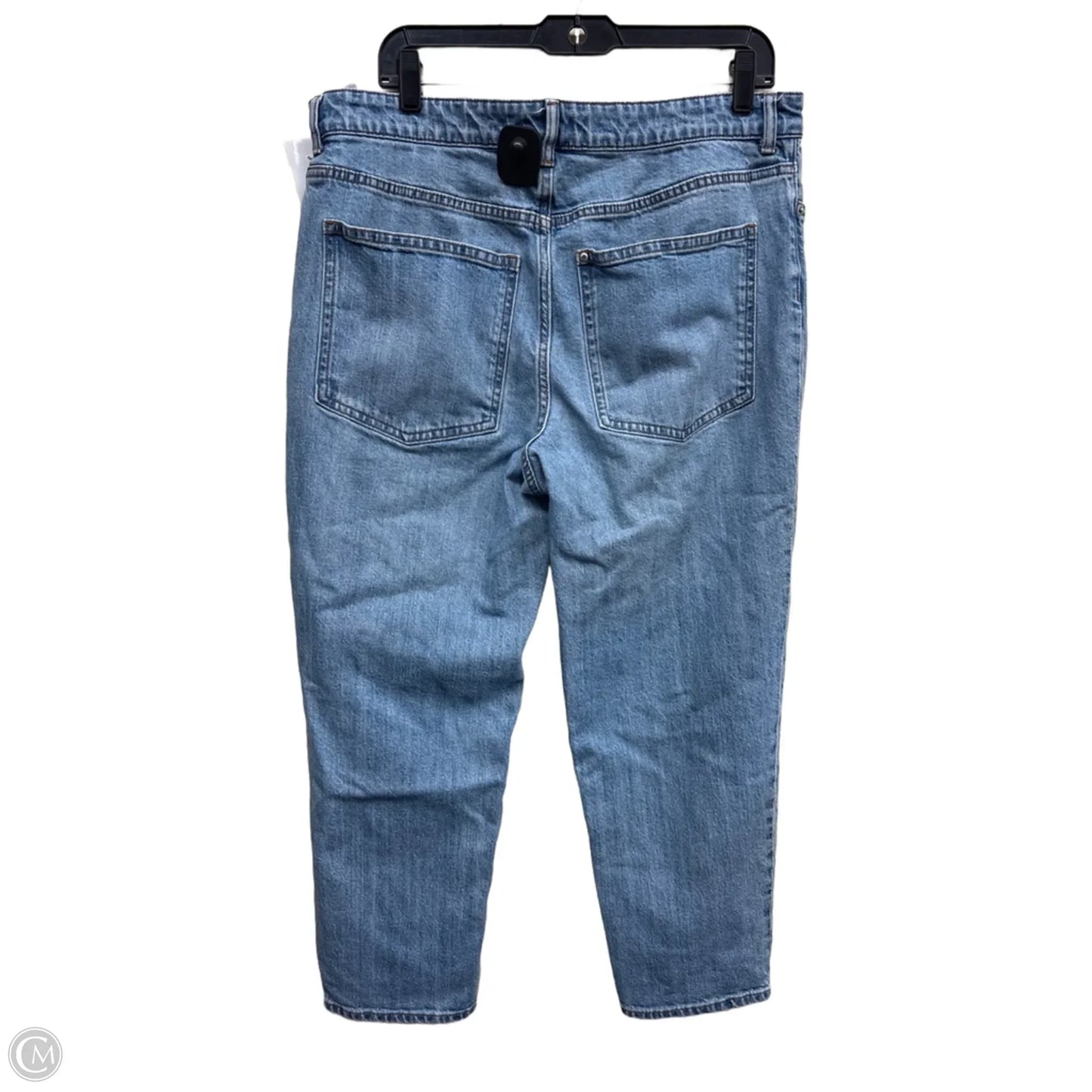 Jeans Straight By H&m In Blue Denim, Size: 16