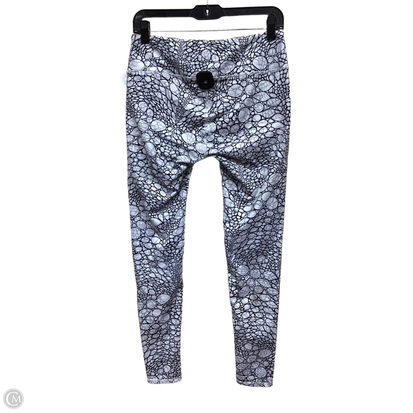 Athletic Leggings By Alo In Black & White, Size: M