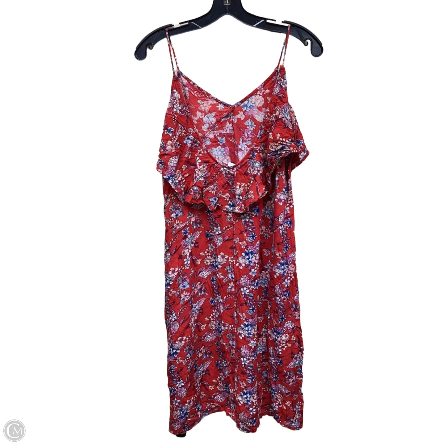 Dress Casual Short By Clothes Mentor In Floral Print, Size: L