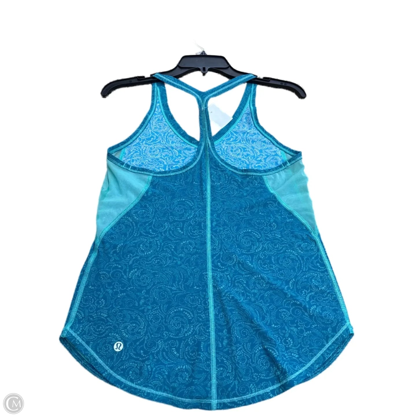 Athletic Tank Top By Lululemon In Blue & Green