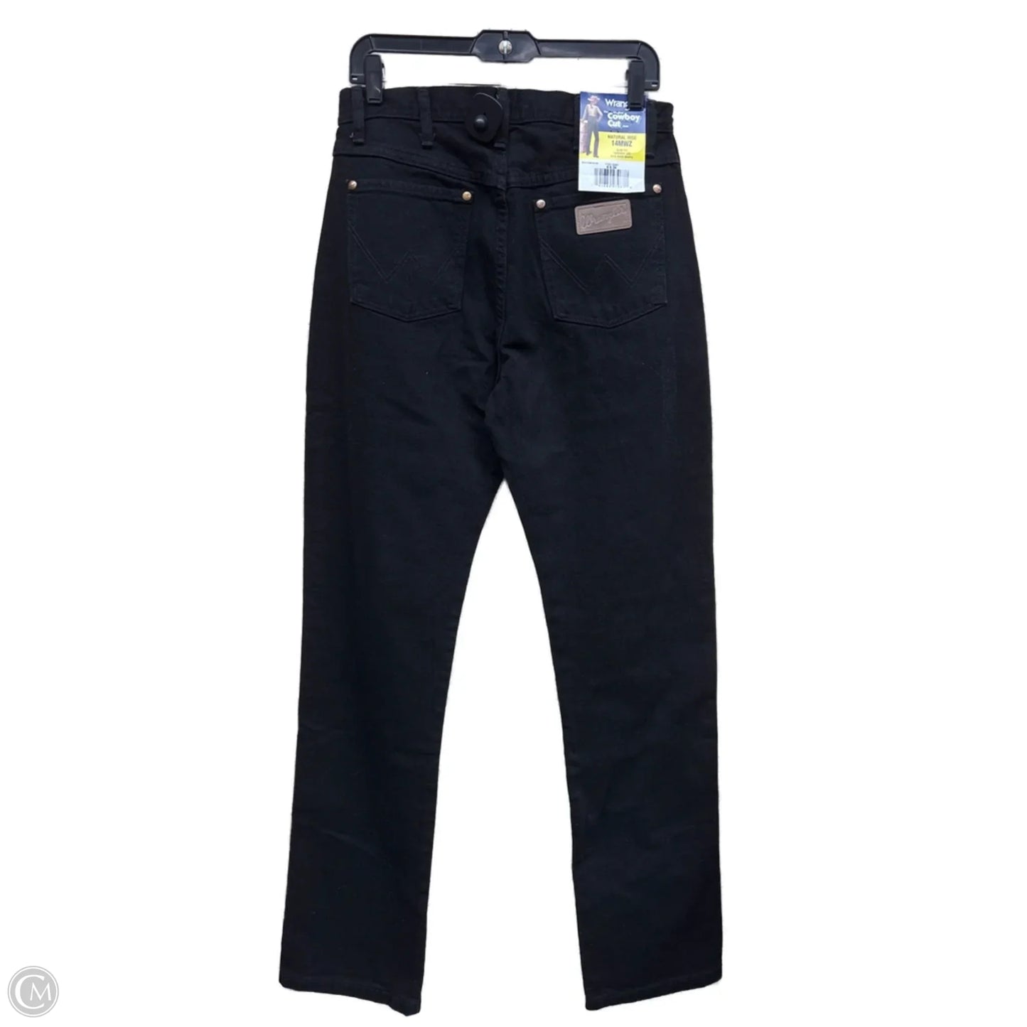 Jeans Boot Cut By Wrangler In Black Denim, Size: 8