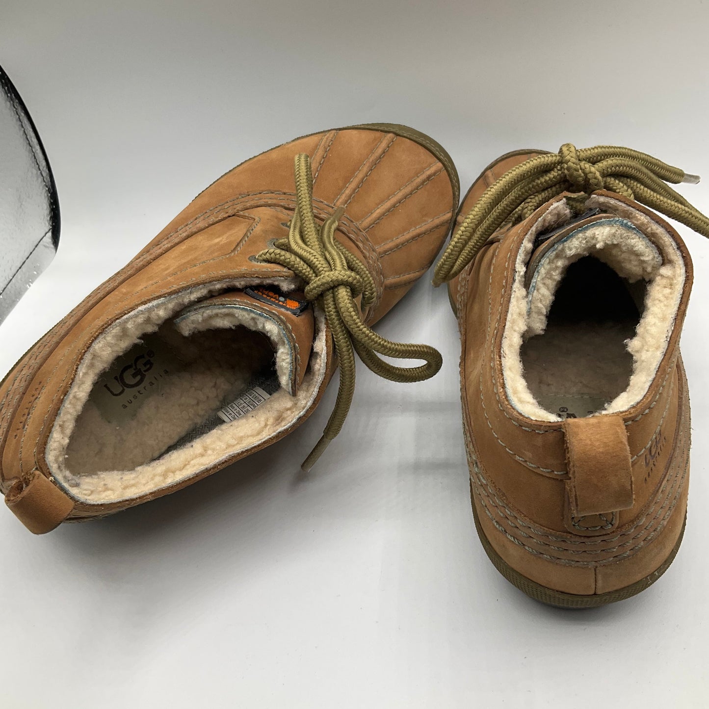 Boots Ankle Flats By Ugg In Tan, Size: 8