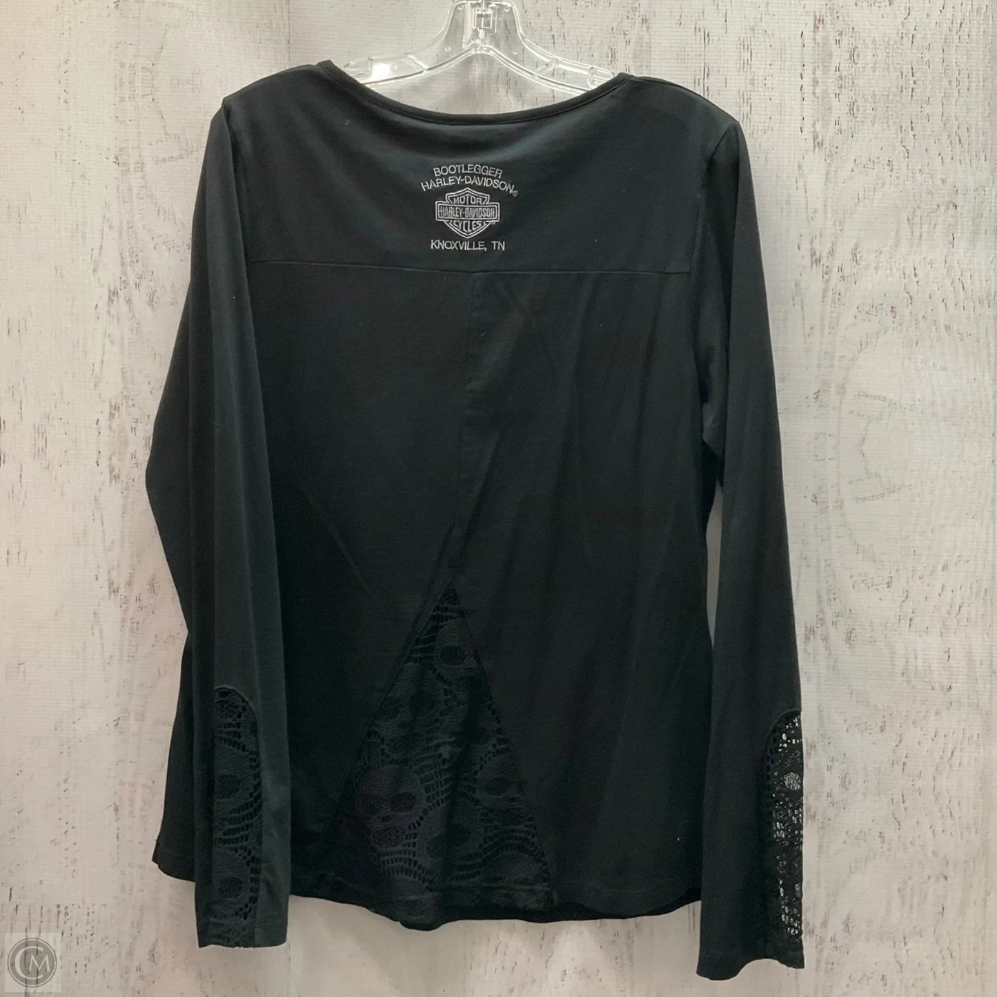 Top Long Sleeve By Harley Davidson In Black, Size: Xl
