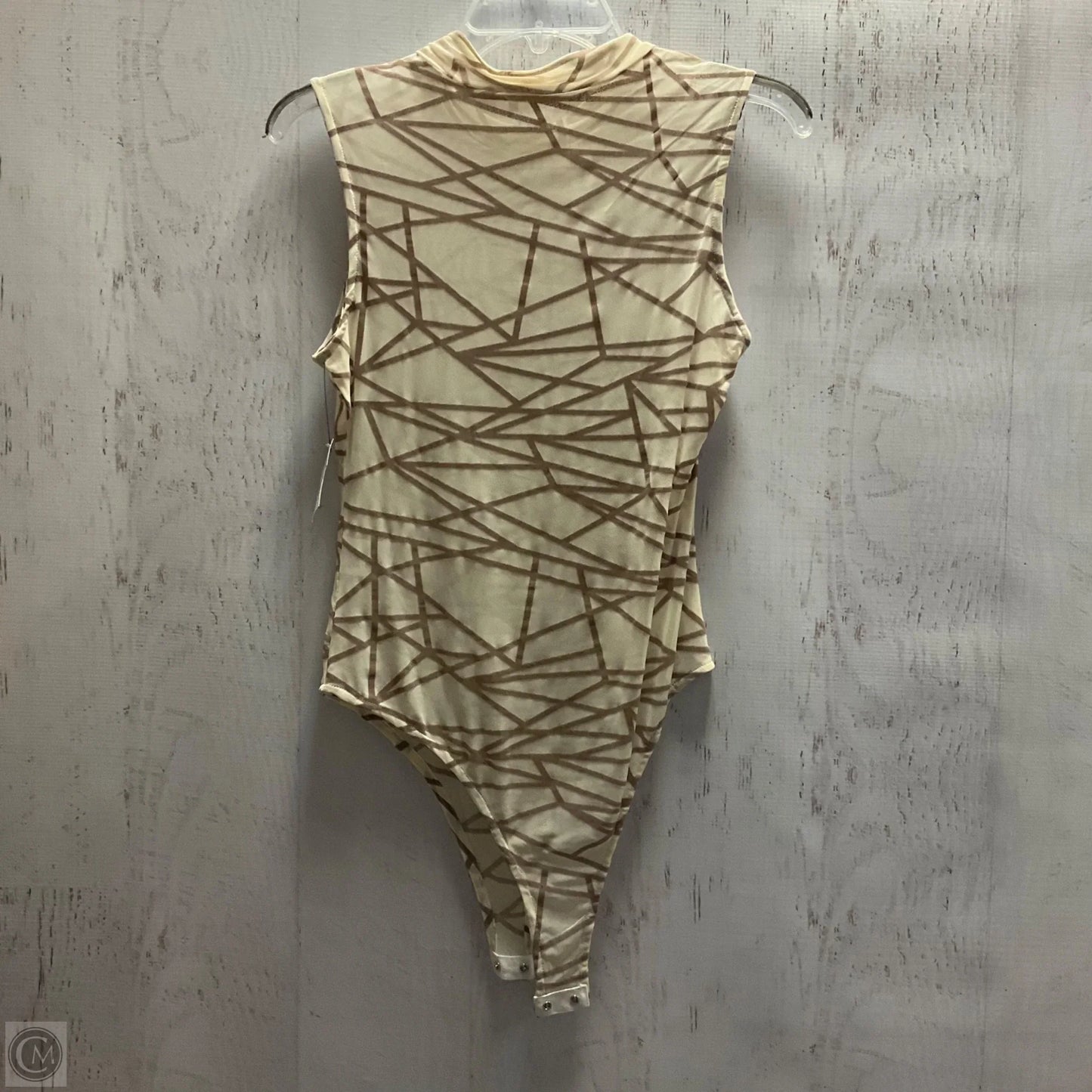 Bodysuit By Vestique In Brown & Cream, Size: L