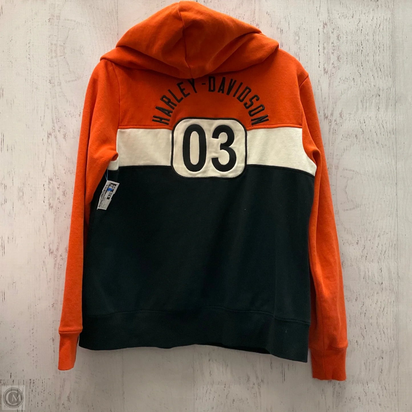 Jacket Other By Harley Davidson In Black & Orange, Size: L