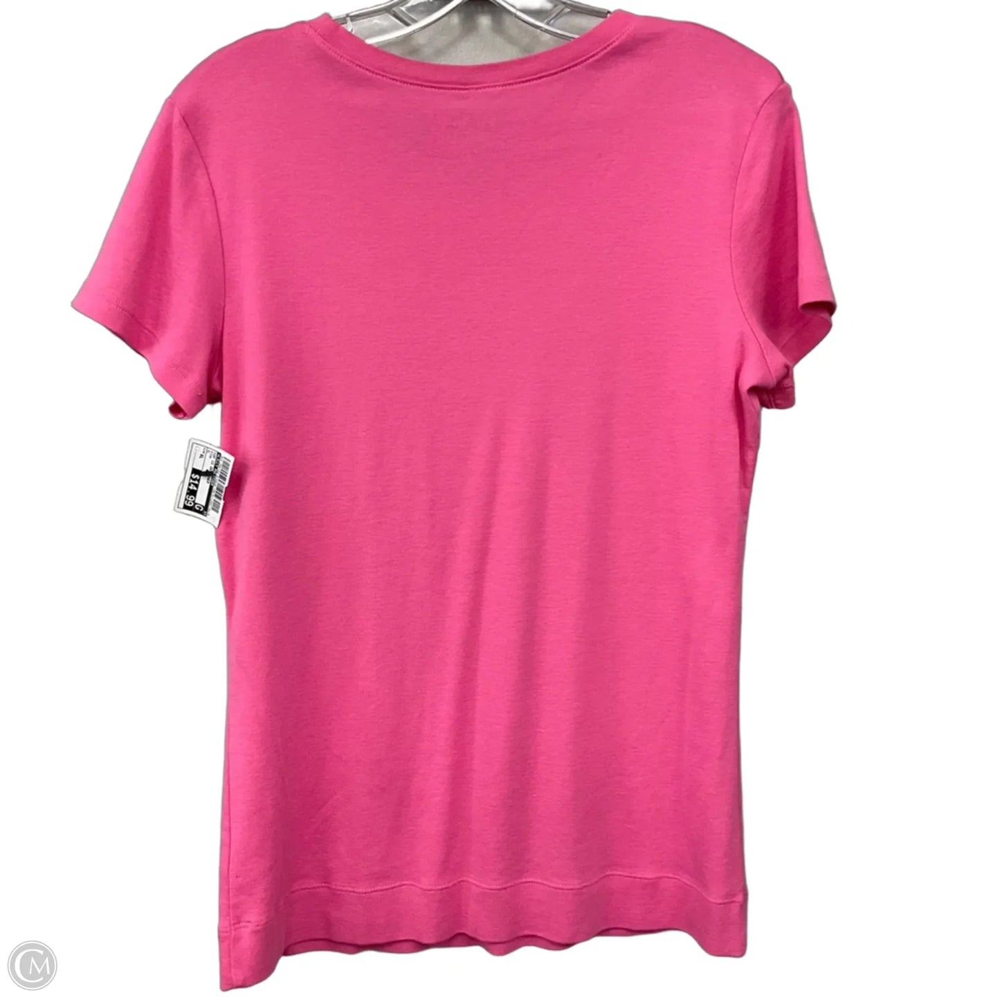 Top Short Sleeve Designer By Lilly Pulitzer In Pink, Size: Xl
