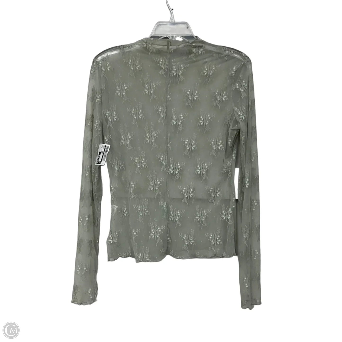 Top Long Sleeve In Green, Size: L