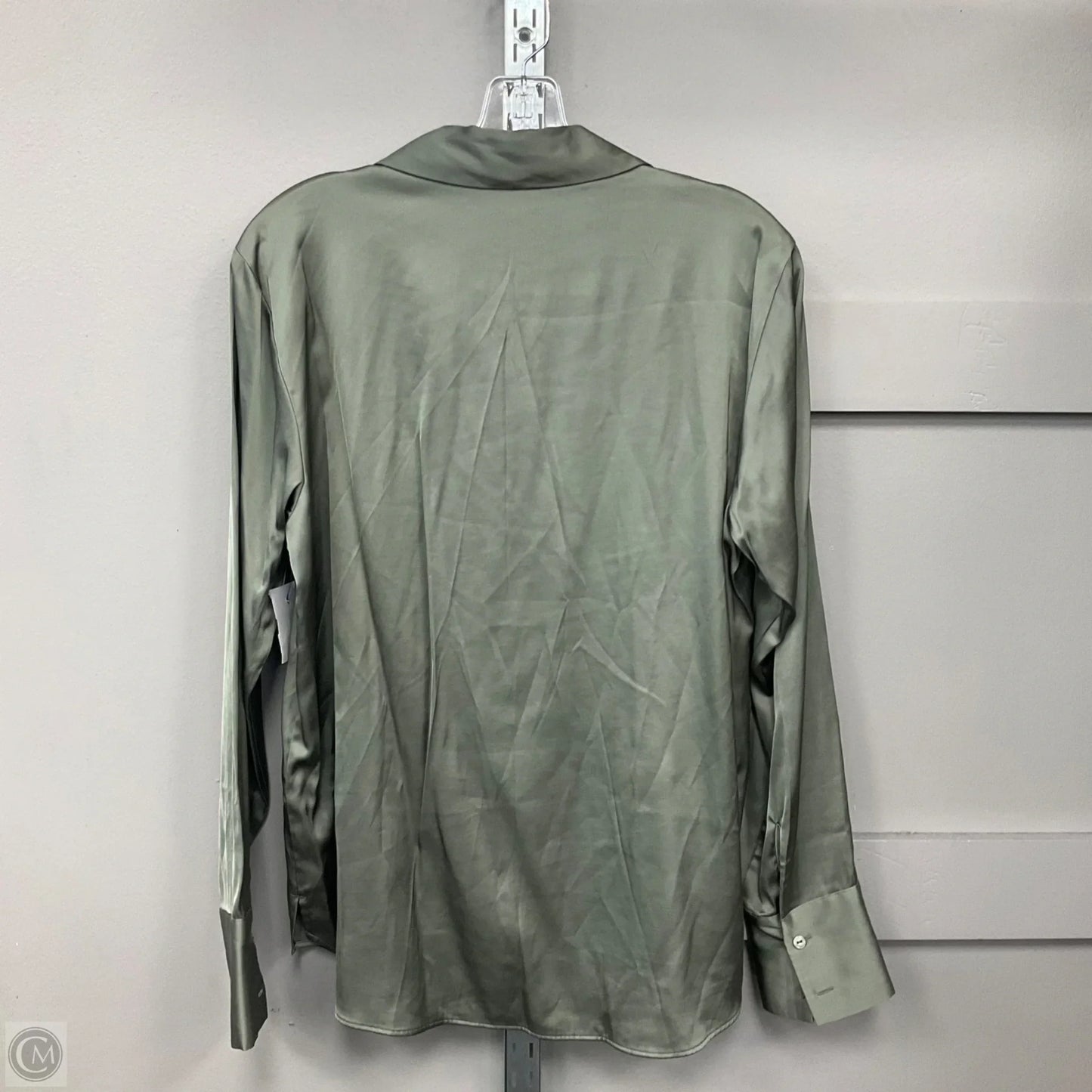 Top Long Sleeve By Abercrombie And Fitch In Green, Size: M