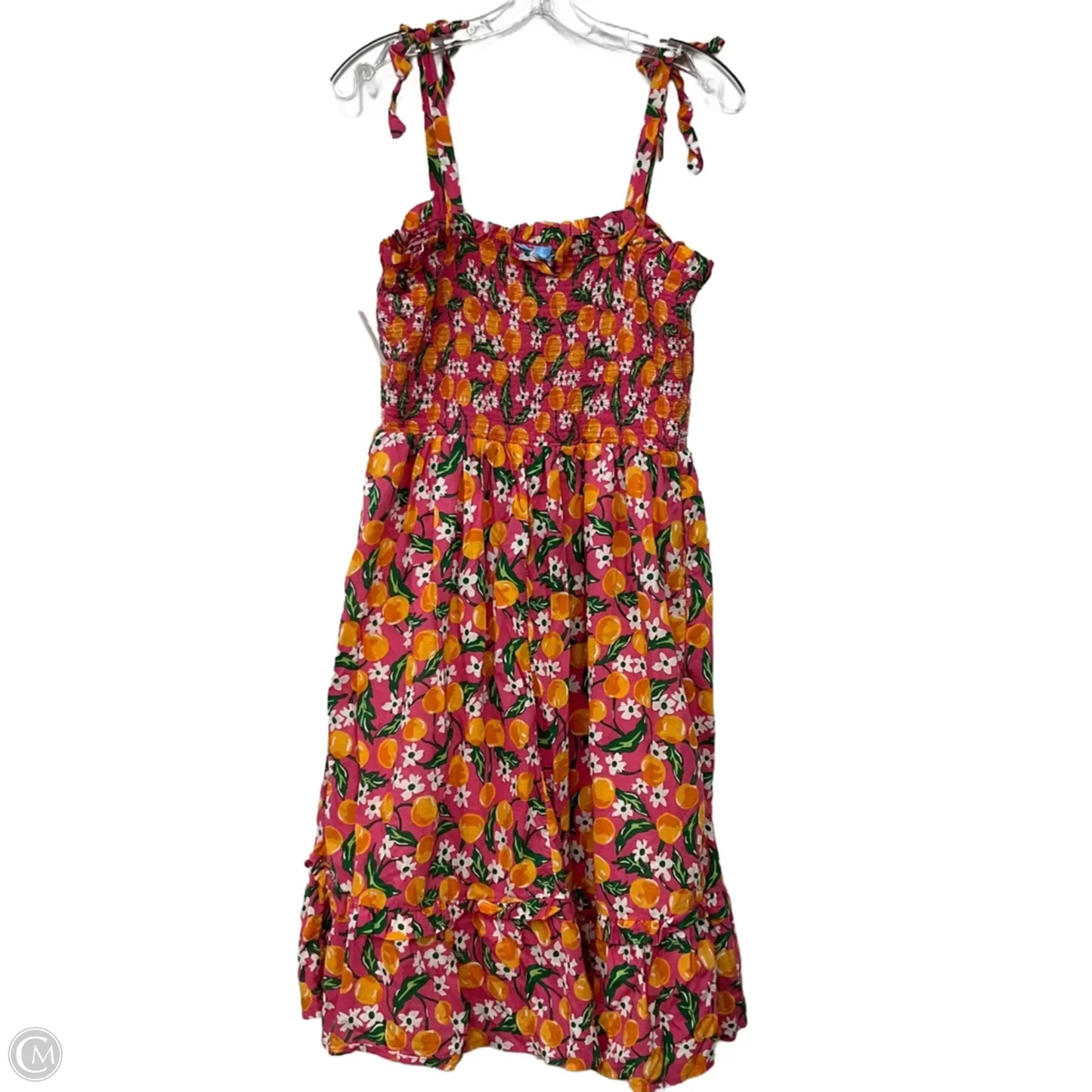 Dress Casual Maxi By Draper James In Orange & Pink, Size: M