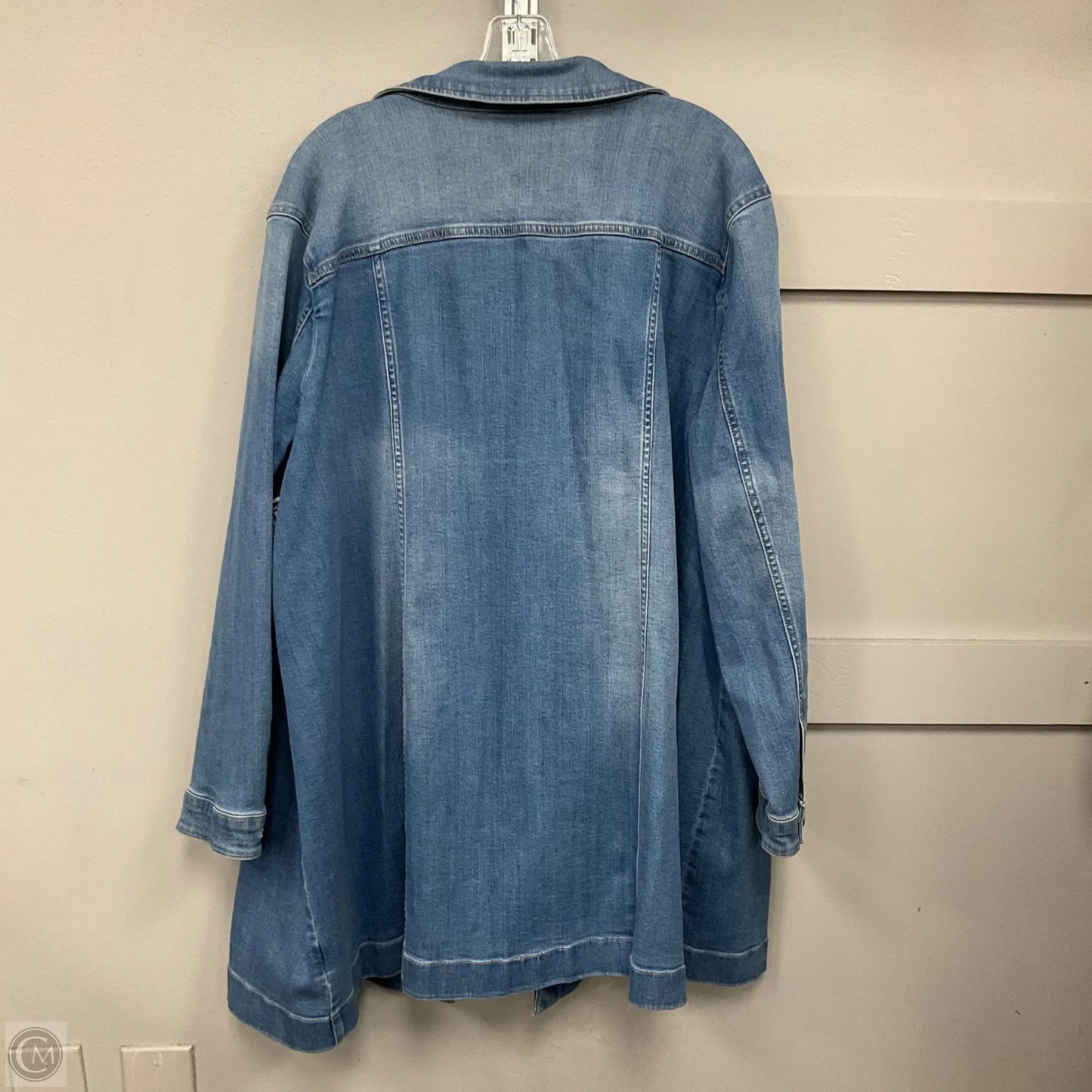 Jacket Denim By Susan Graver In Blue Denim, Size: 3x