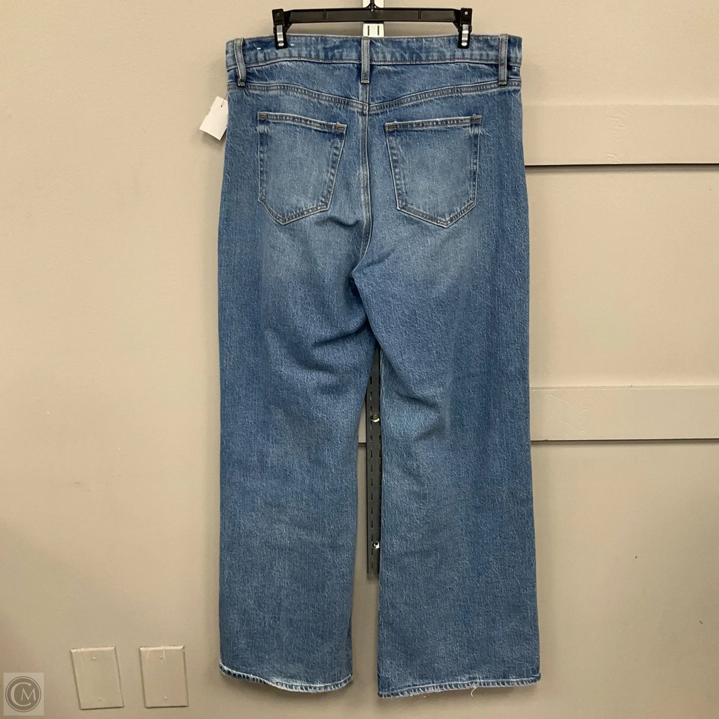 Jeans Wide Leg By Loft In Blue Denim, Size: 10