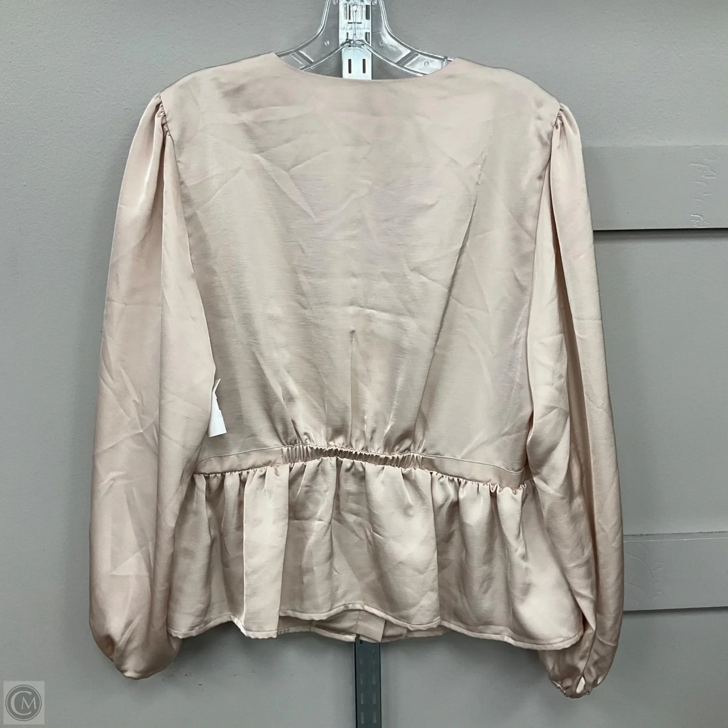 Blouse Long Sleeve By Old Navy In Cream, Size: Xl