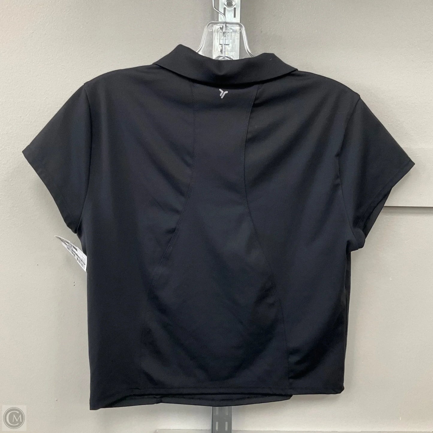 Athletic Top Short Sleeve By Old Navy In Black, Size: L