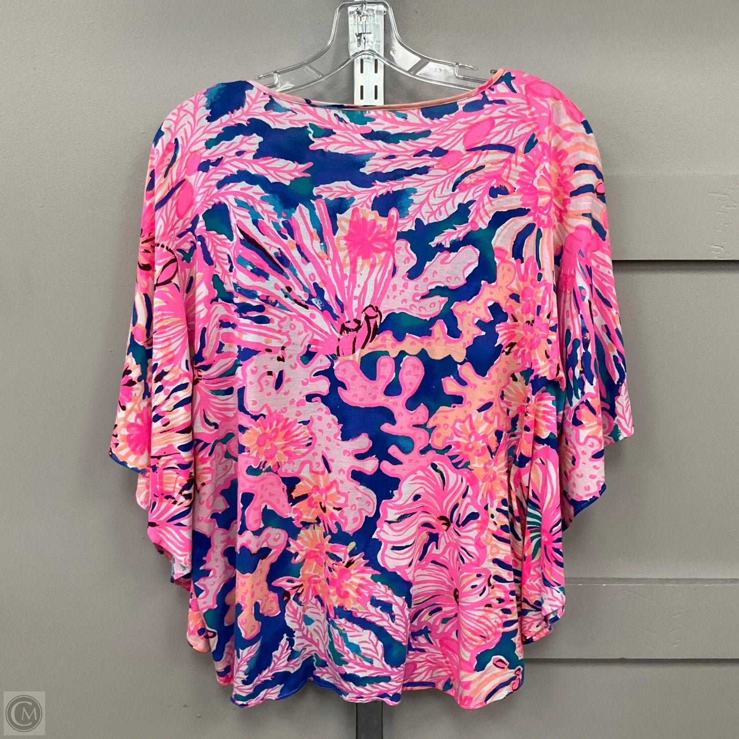 Top Short Sleeve Designer By Lilly Pulitzer In Multi-colored, Size: Xxs