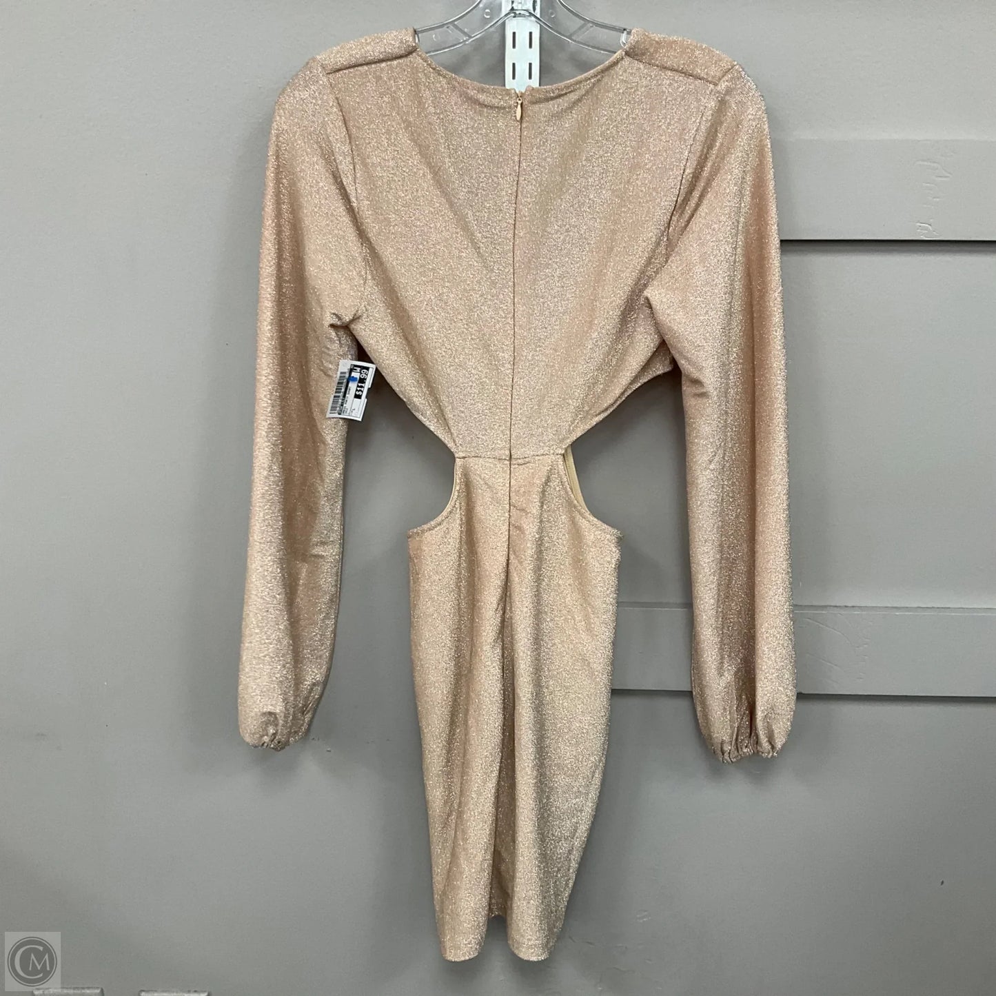 Dress Party Short By Pink Lily In Gold, Size: L