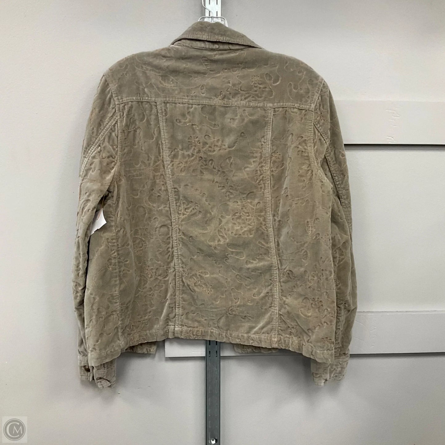 Jacket Shirt By Life Style Fashions Inc In Green, Size: L