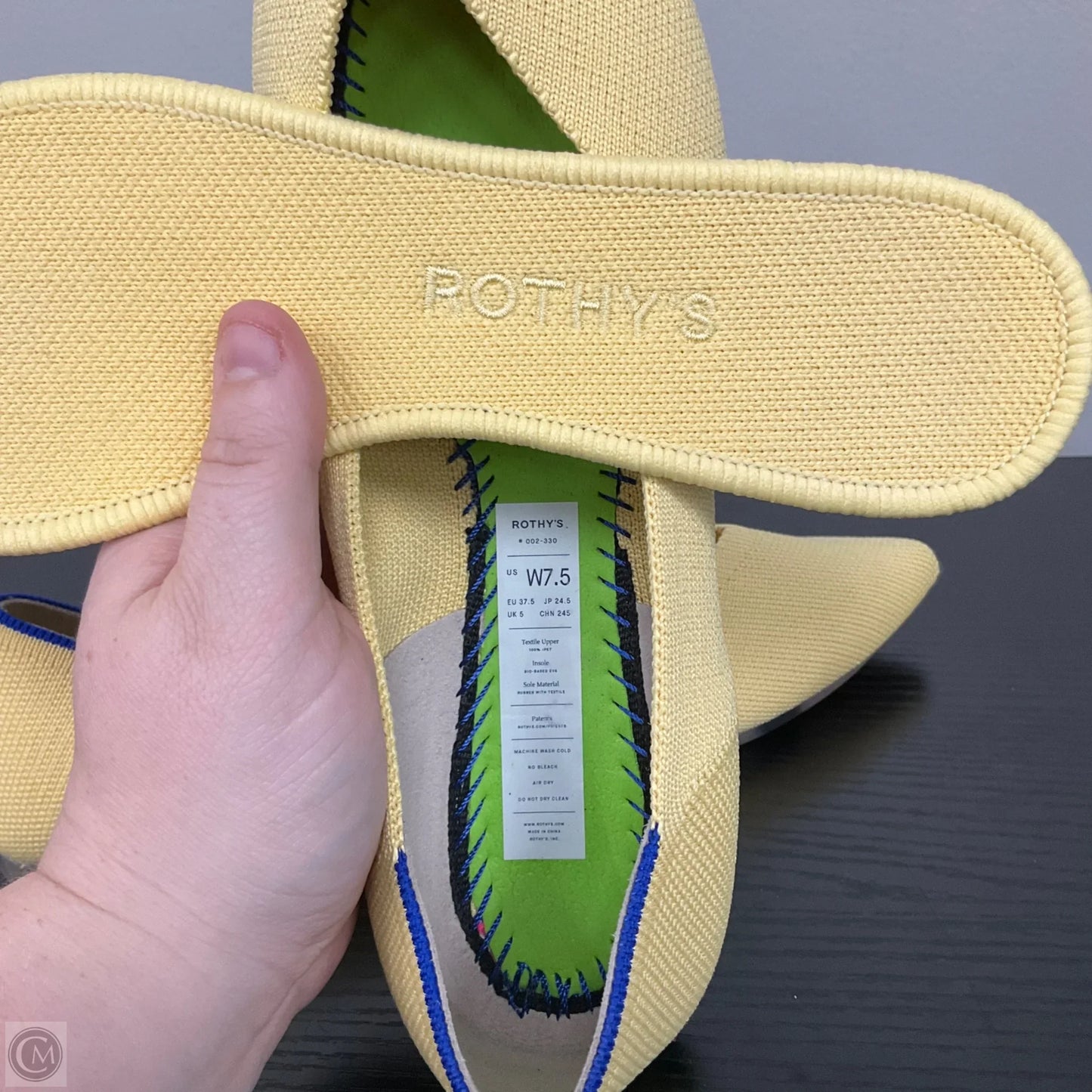Shoes Flats By Rothys In Yellow, Size: 7.5