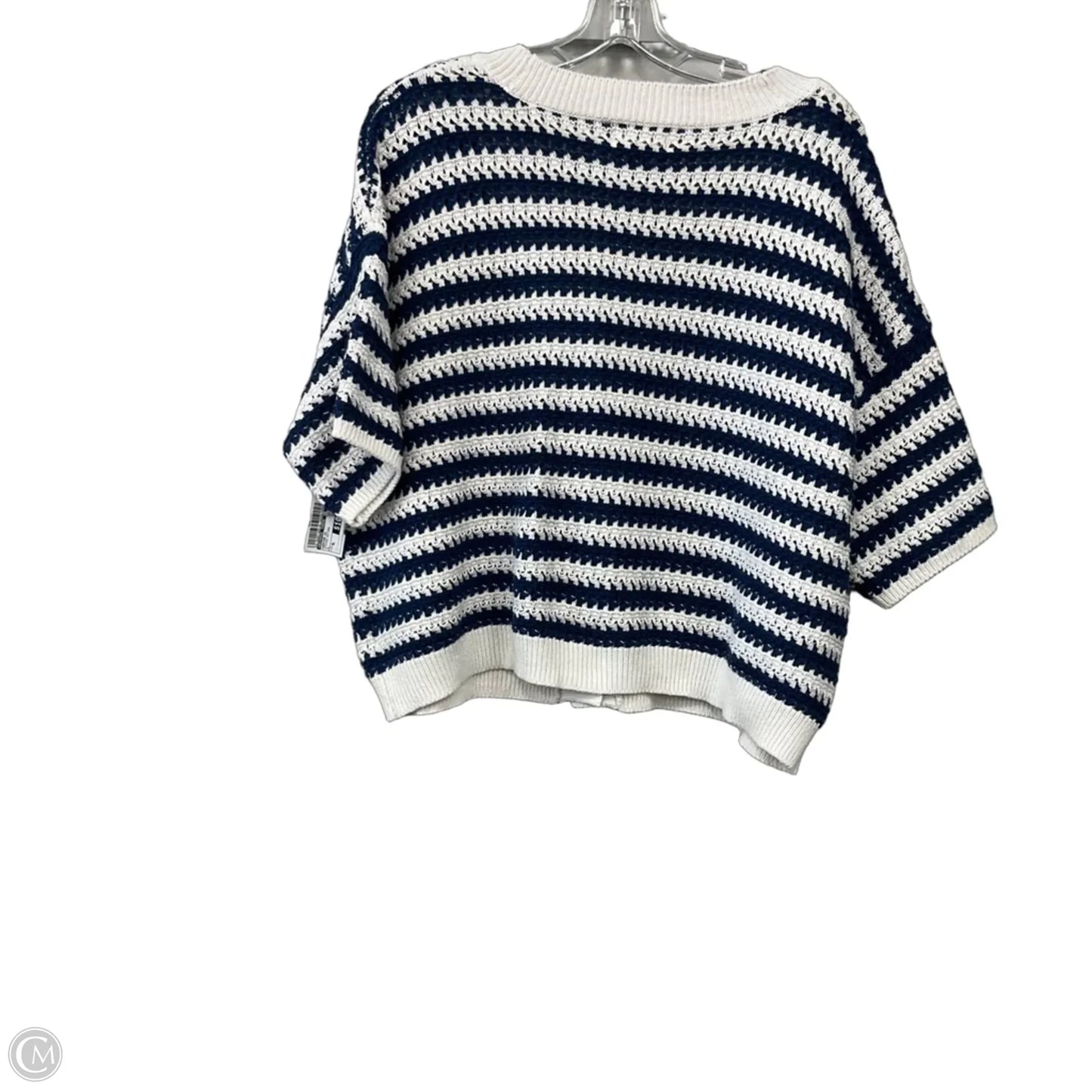 Sweater Short Sleeve By Universal Thread In Striped Pattern, Size: Xl
