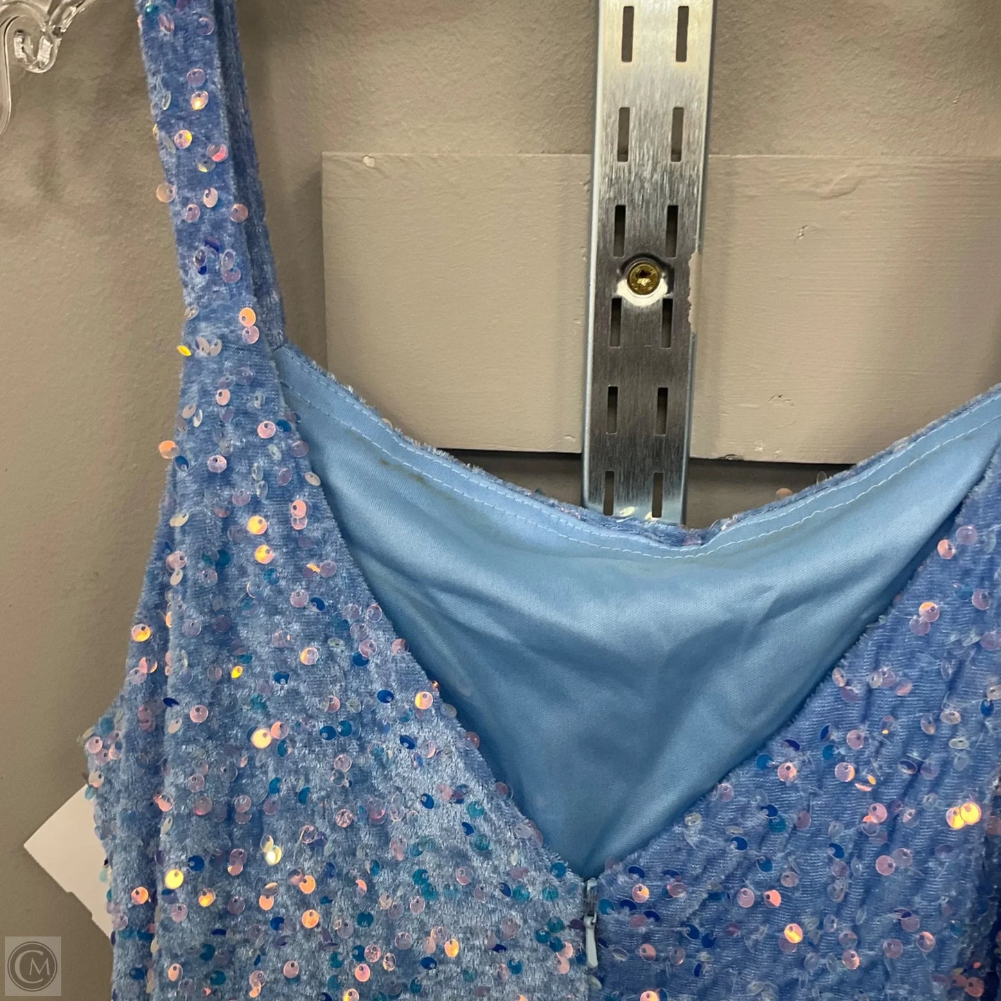 Dress Party Short By Clothes Mentor In Blue, Size: Xl