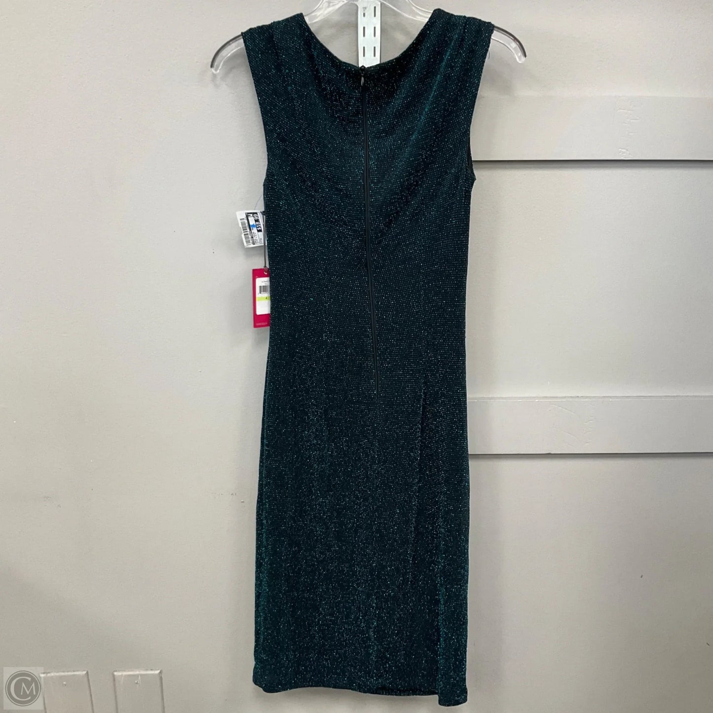 Dress Party Midi By Vince Camuto In Black & Blue, Size: 4