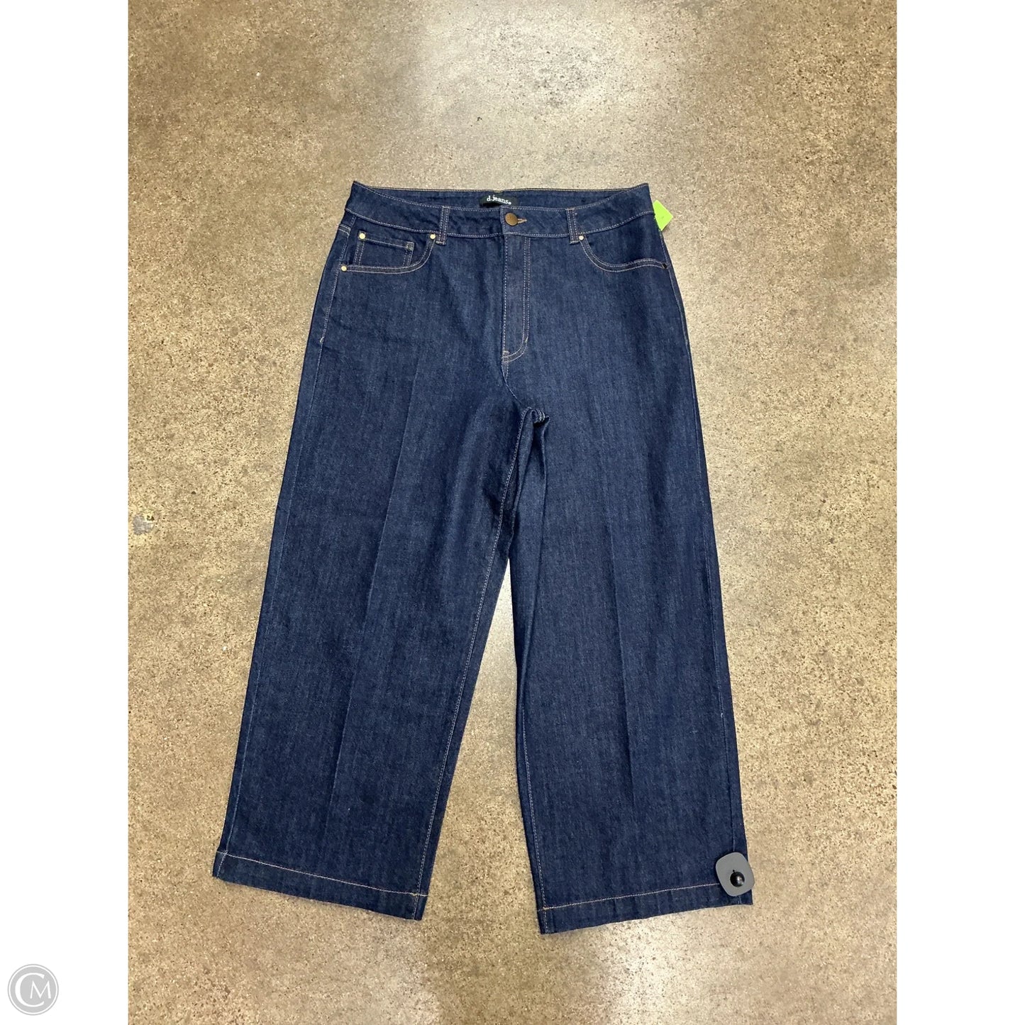 Jeans Wide Leg By D Jeans In Blue Denim, Size: 12
