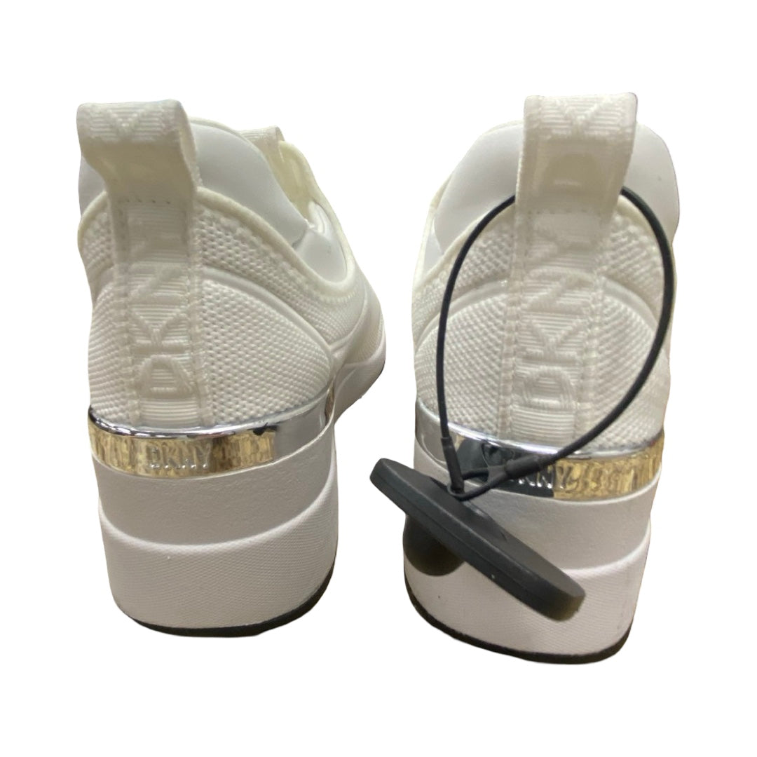 Shoes Sneakers Platform By Dkny In White, Size:7.5