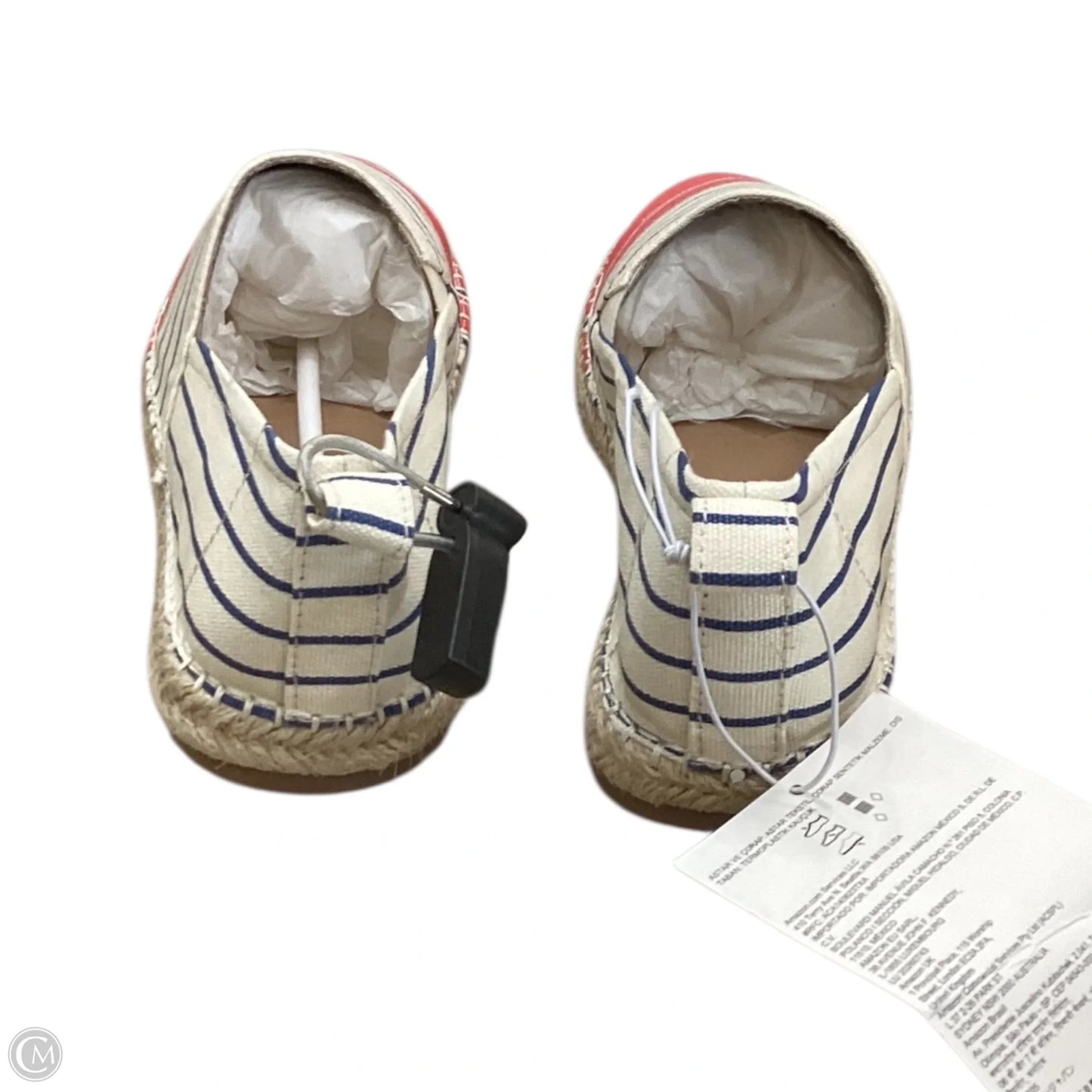 Shoes Flats By Amazon Essentials In Blue & Red & White, Size: 9