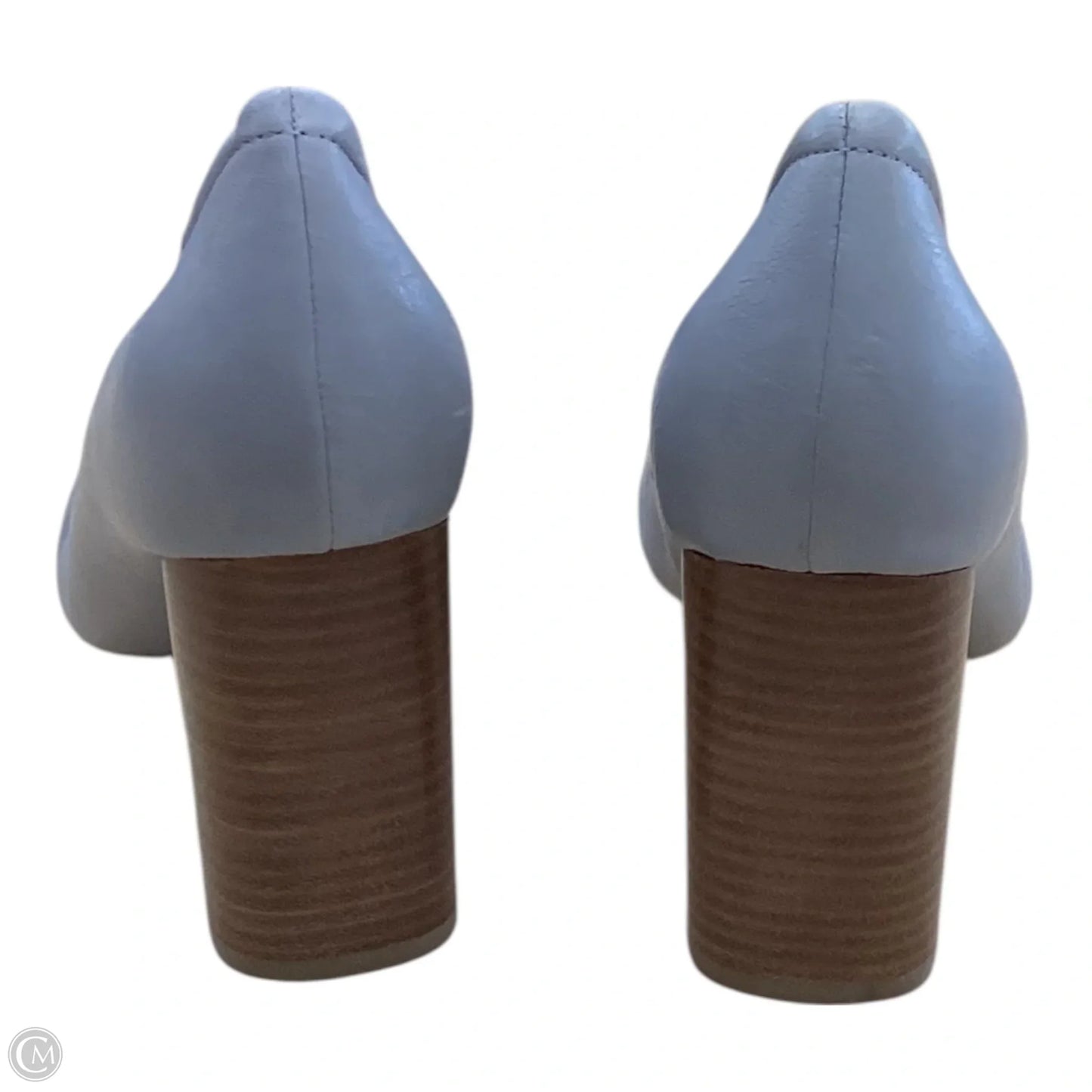 Shoes Heels Block By Clarks In Grey, Size: 8