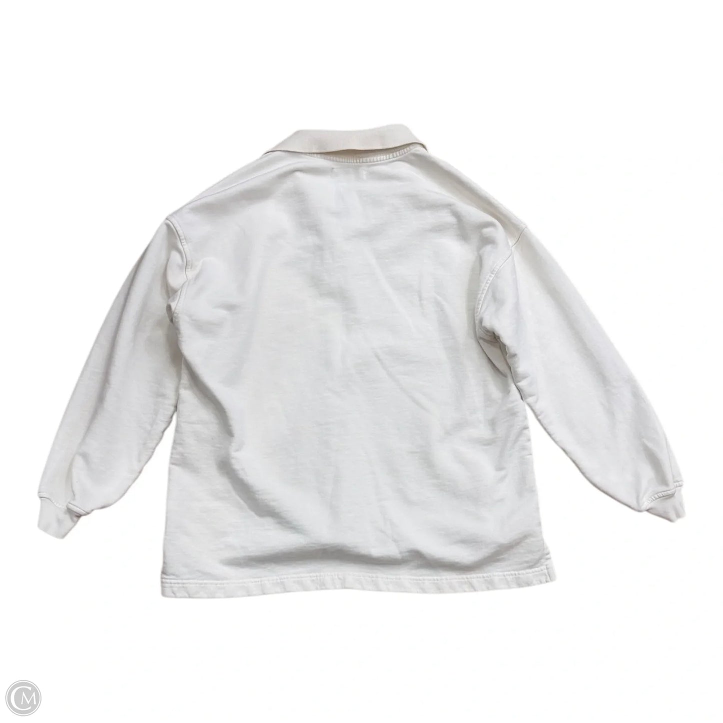 Athletic Top Long Sleeve Collar By Anine Bing In Cream, Size: Xs