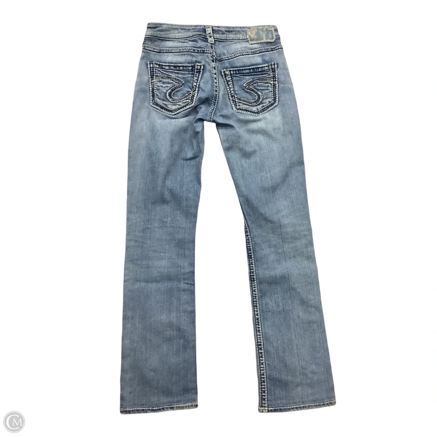 Jeans Boot Cut By Silver In Blue, Size: 4