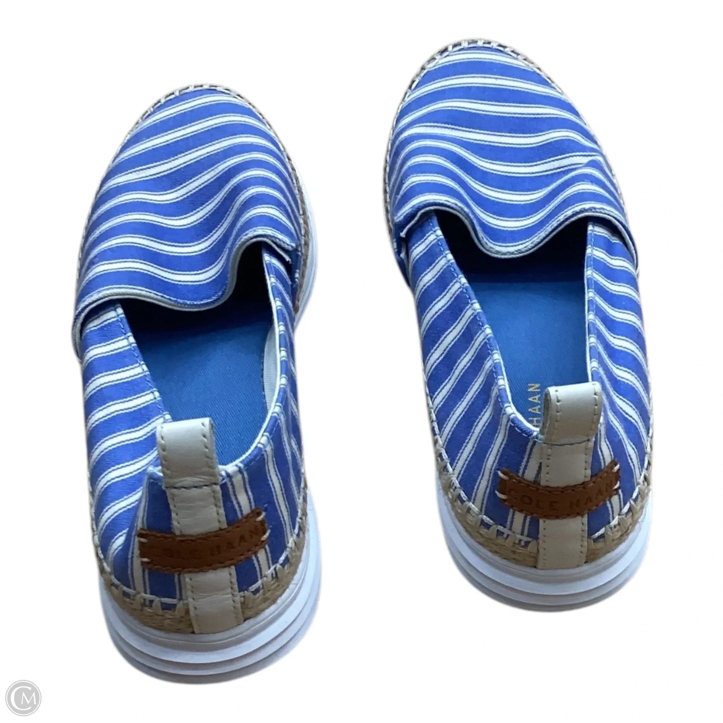 Shoes Flats By Cole-haan In Blue & White, Size: 10.5