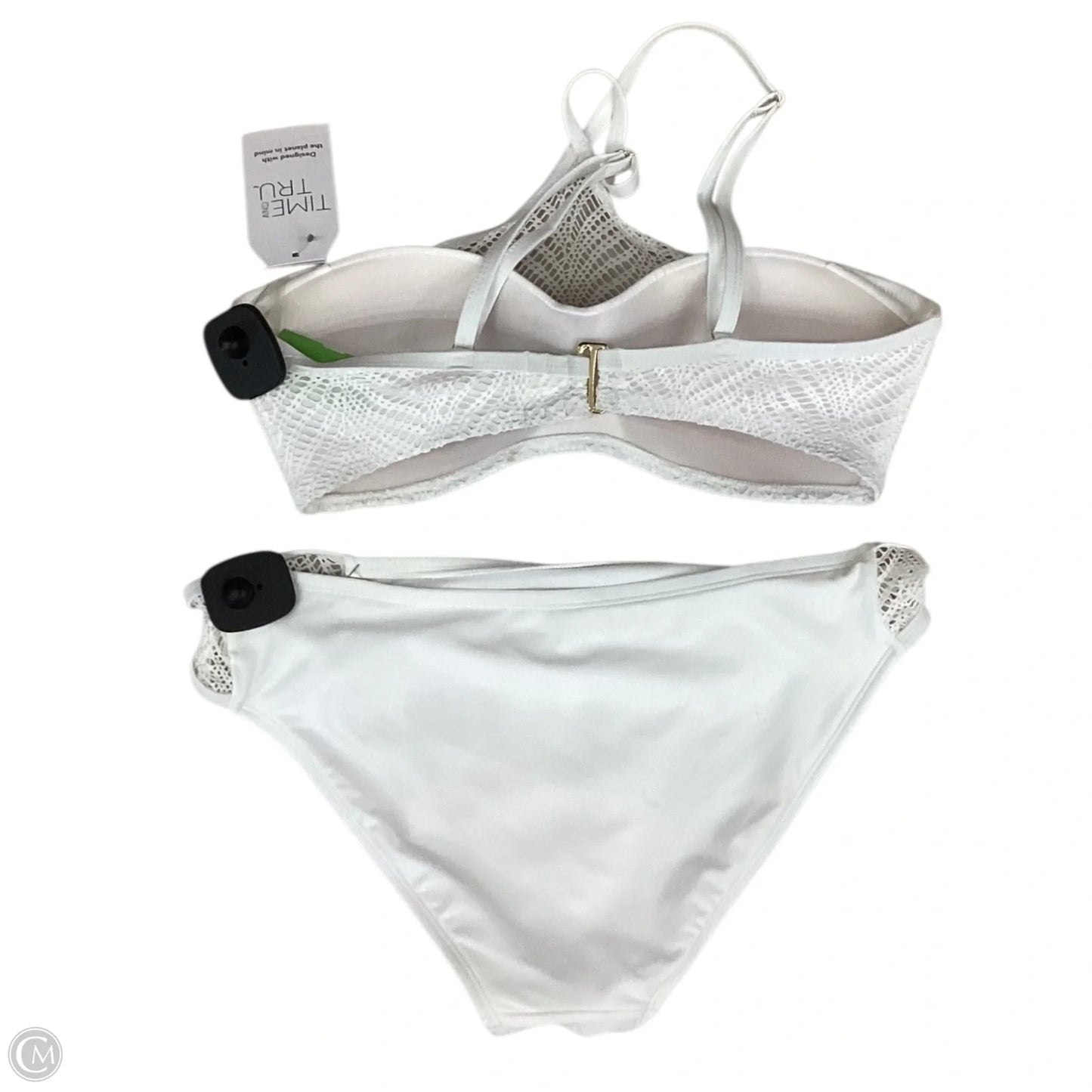 Swimsuit 2pc By Time And Tru In White, Size: M
