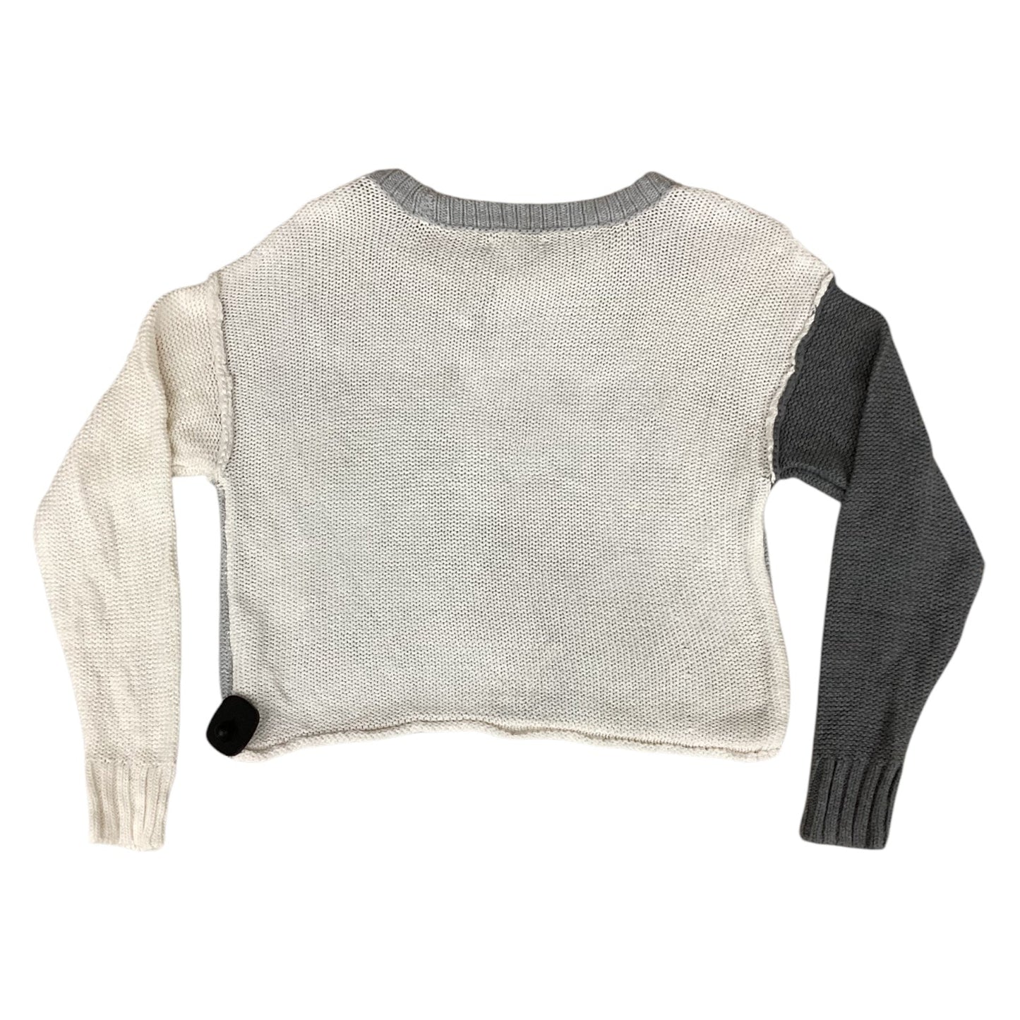 Sweater By American Eagle In Cream & Grey, Size: Xs