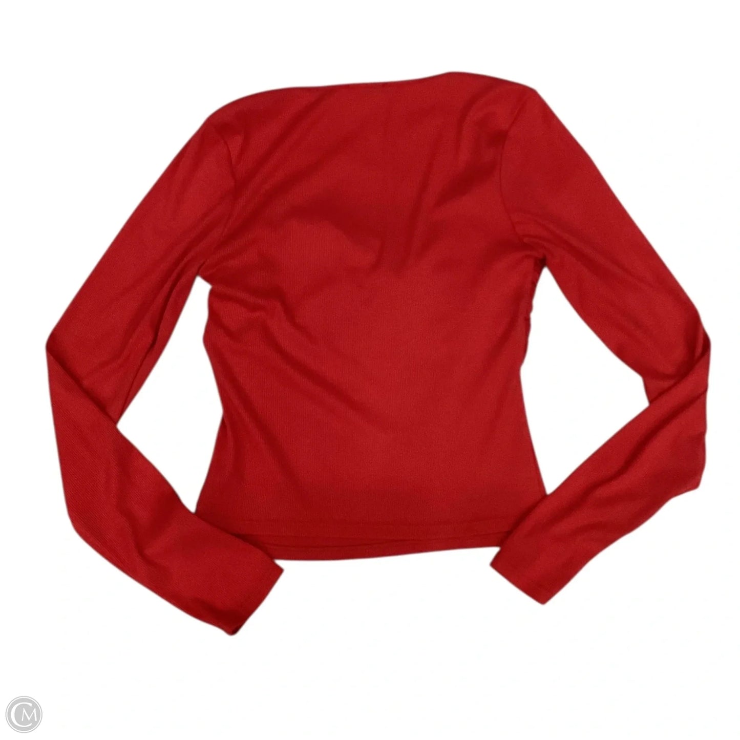 Top Long Sleeve By Fashion Nova In Red, Size: L