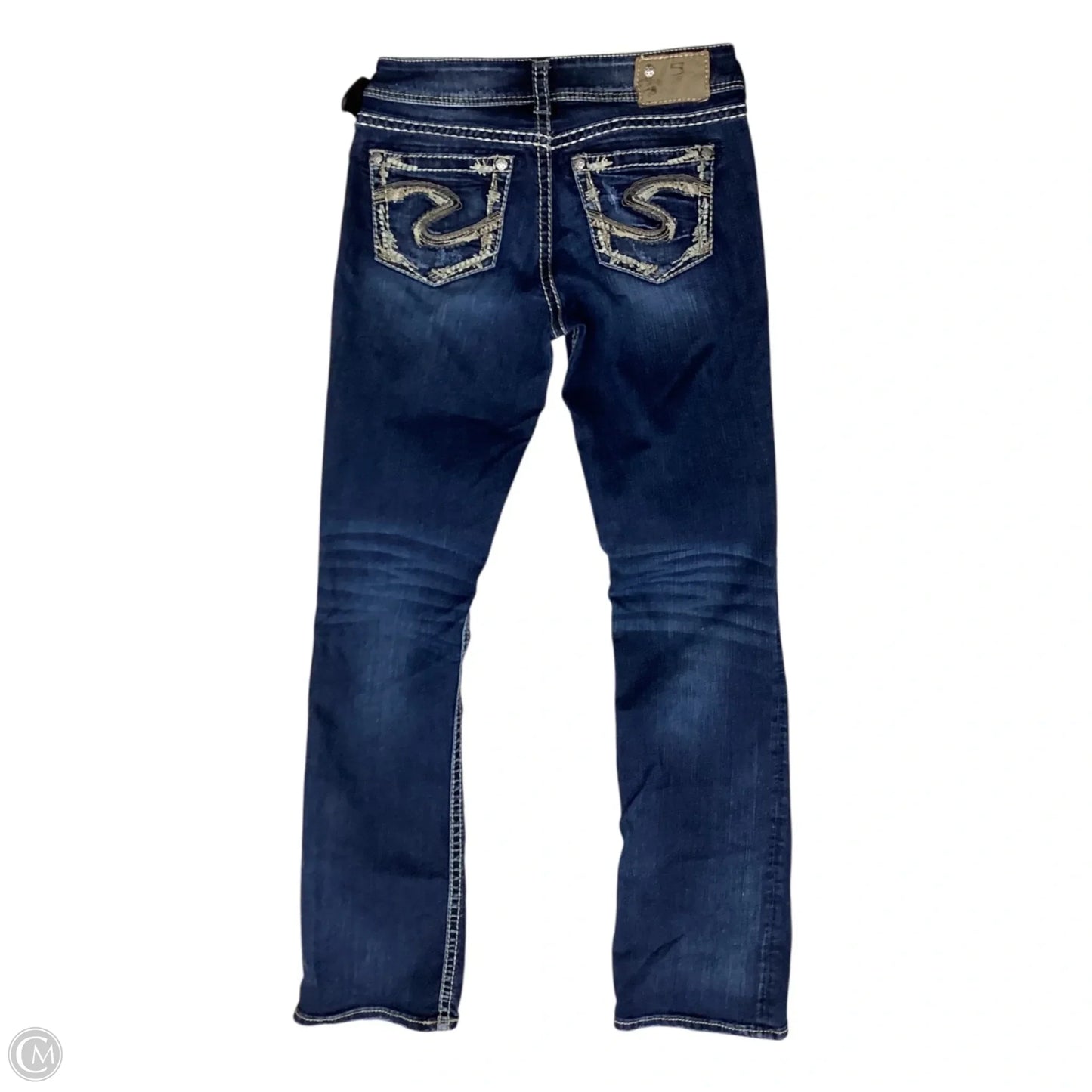 Jeans Boot Cut By Silver In Blue Denim, Size: 6