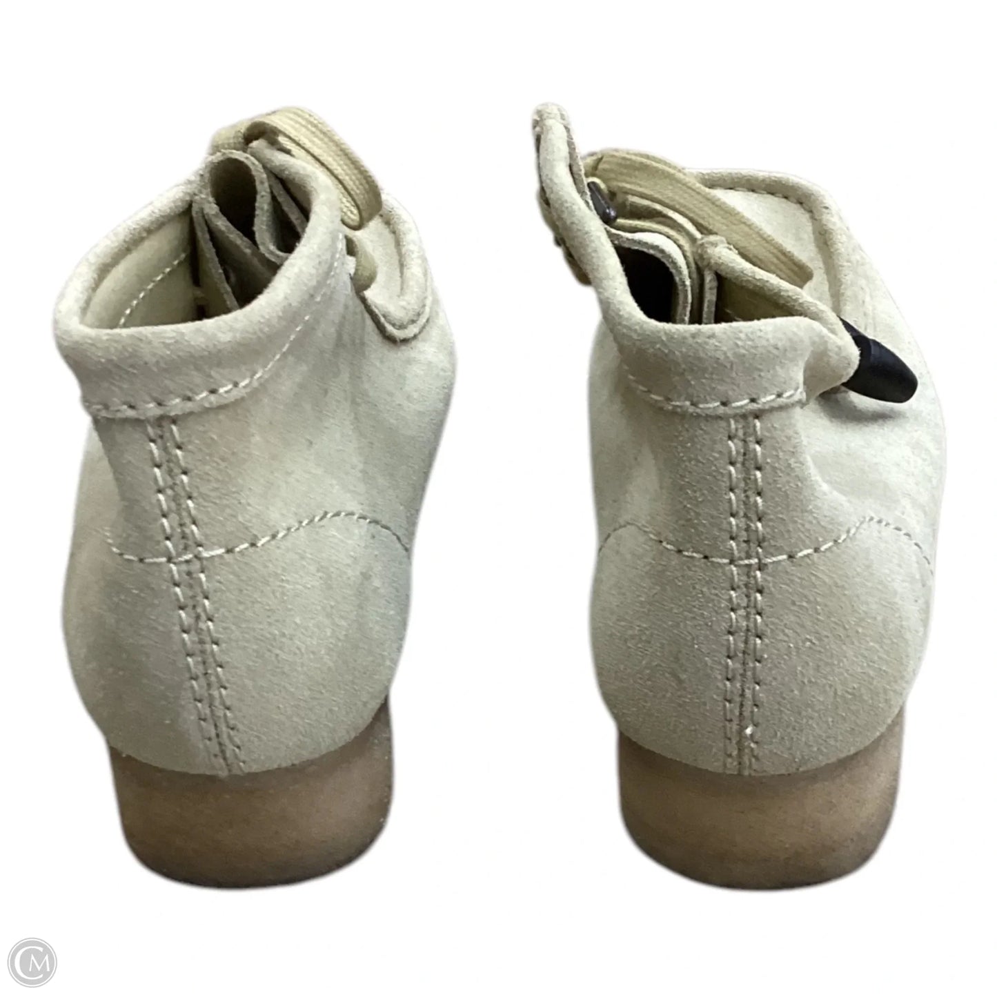 Boots Ankle Flats By Clarks In Tan, Size: 10