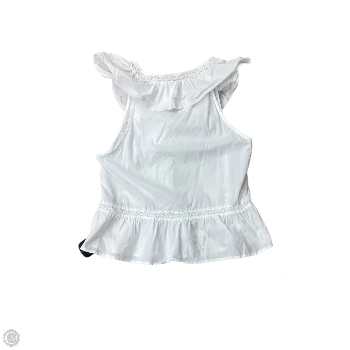 Top Sleeveless By Divided In White, Size: S