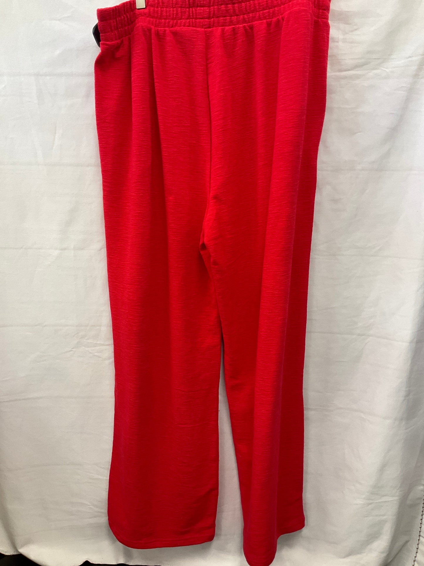 Lounge Set Pants By Zenana In Red, Size: 2x