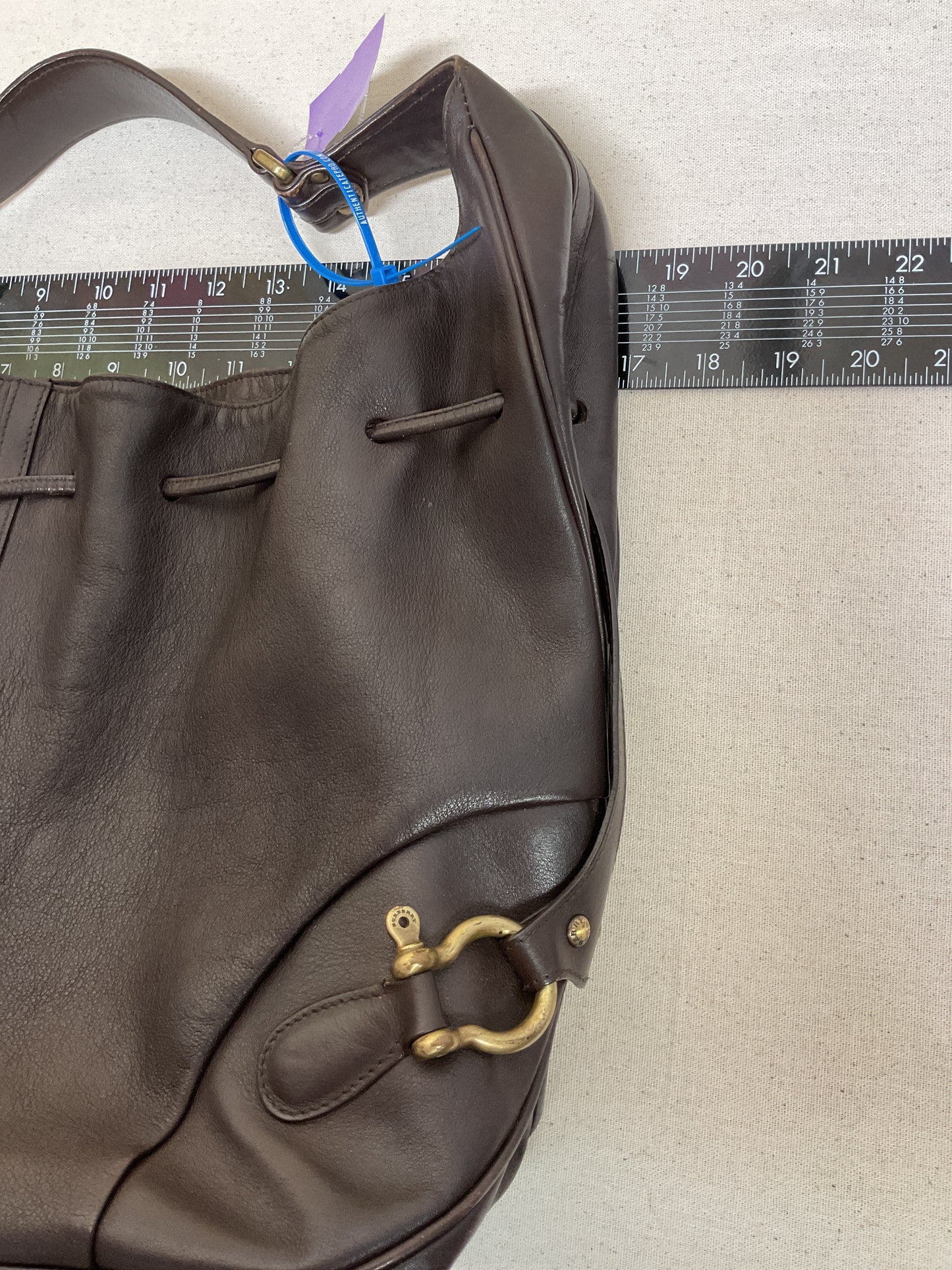 Handbag Luxury Designer By Burberry In Brown, Size:Large