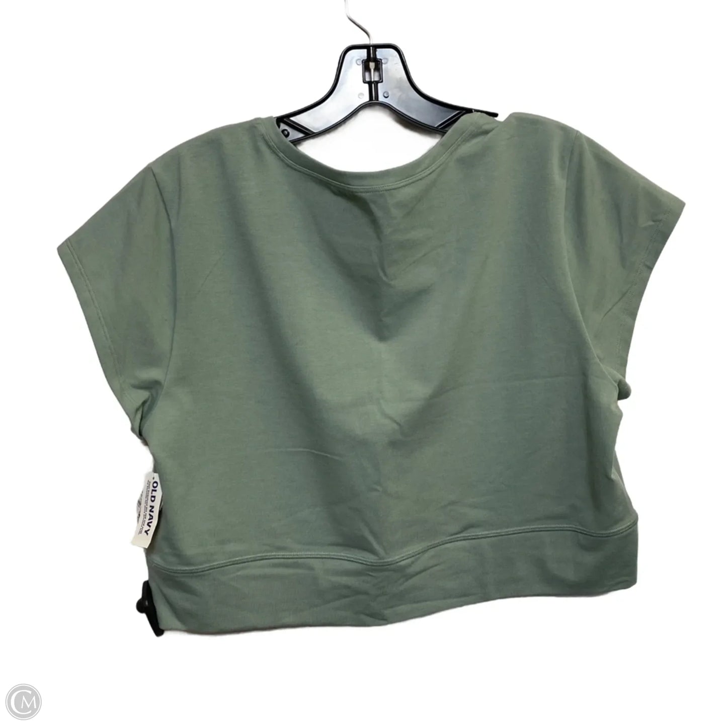 Athletic Top Short Sleeve By Old Navy In Green, Size: Xl