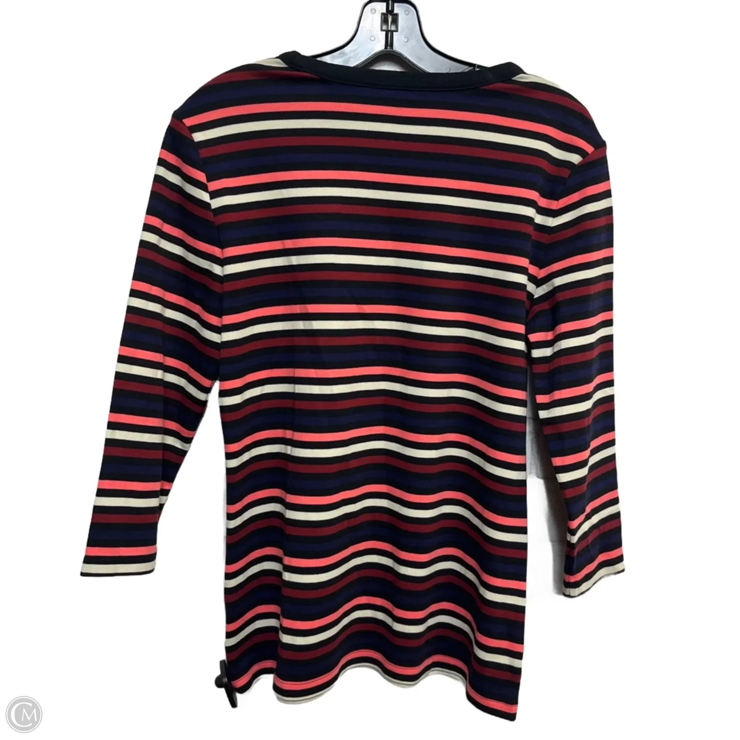 Top 3/4 Sleeve By Brooks Brothers In Striped Pattern, Size: M