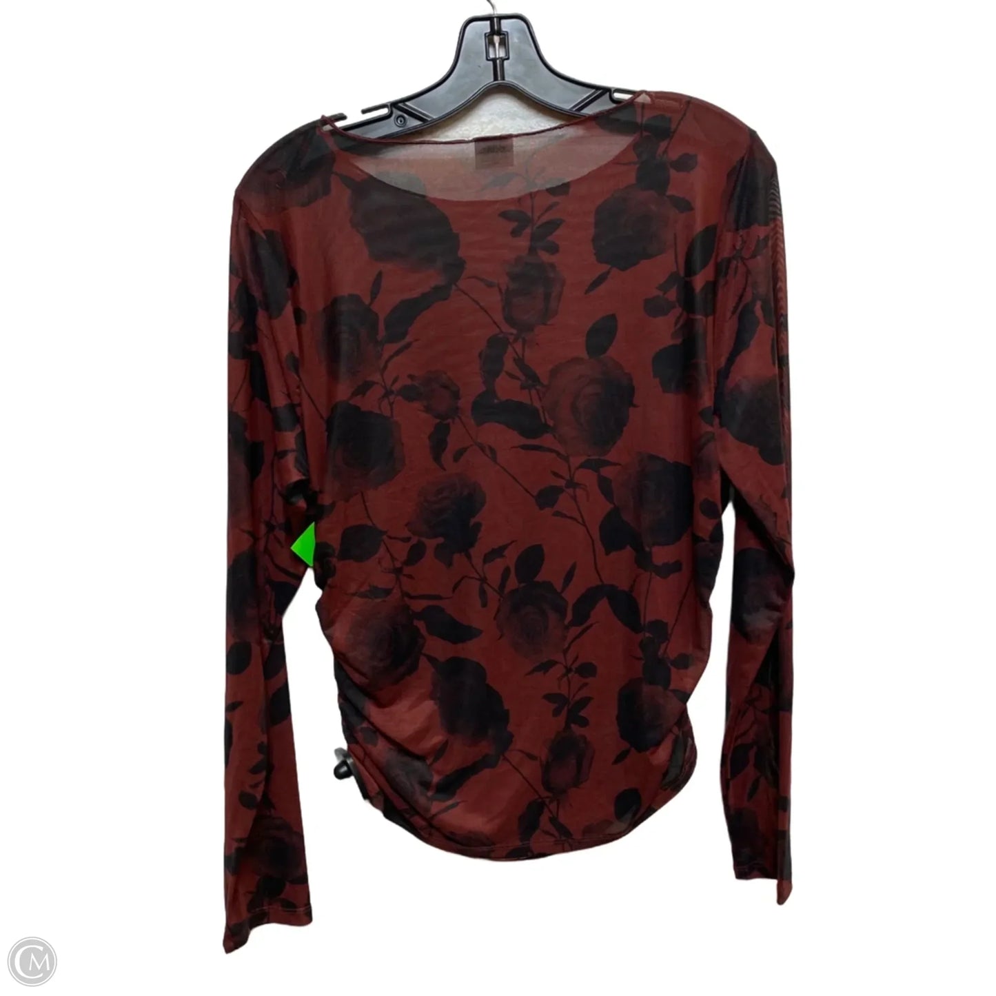 Top Long Sleeve By Wild Fable In Red, Size: Xl