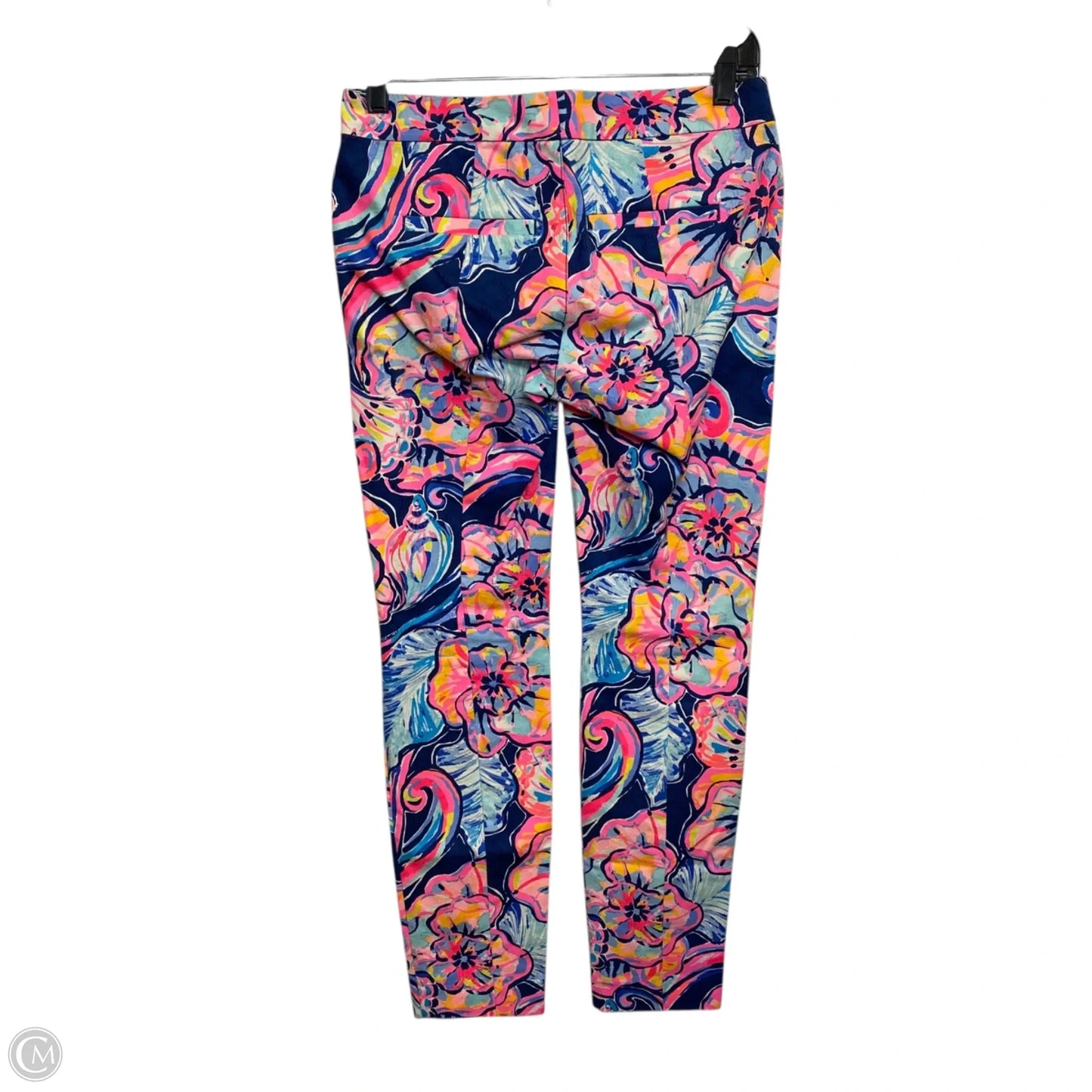 Pants Designer By Lilly Pulitzer In Blue & Pink, Size: 0