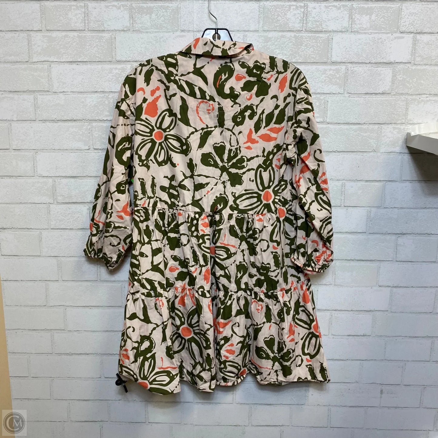 Dress Casual Short By Maeve In Green & Pink, Size: Xs