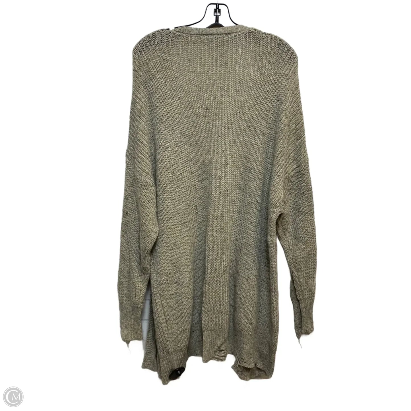 Sweater Cardigan By Cato In Cream, Size: 1x