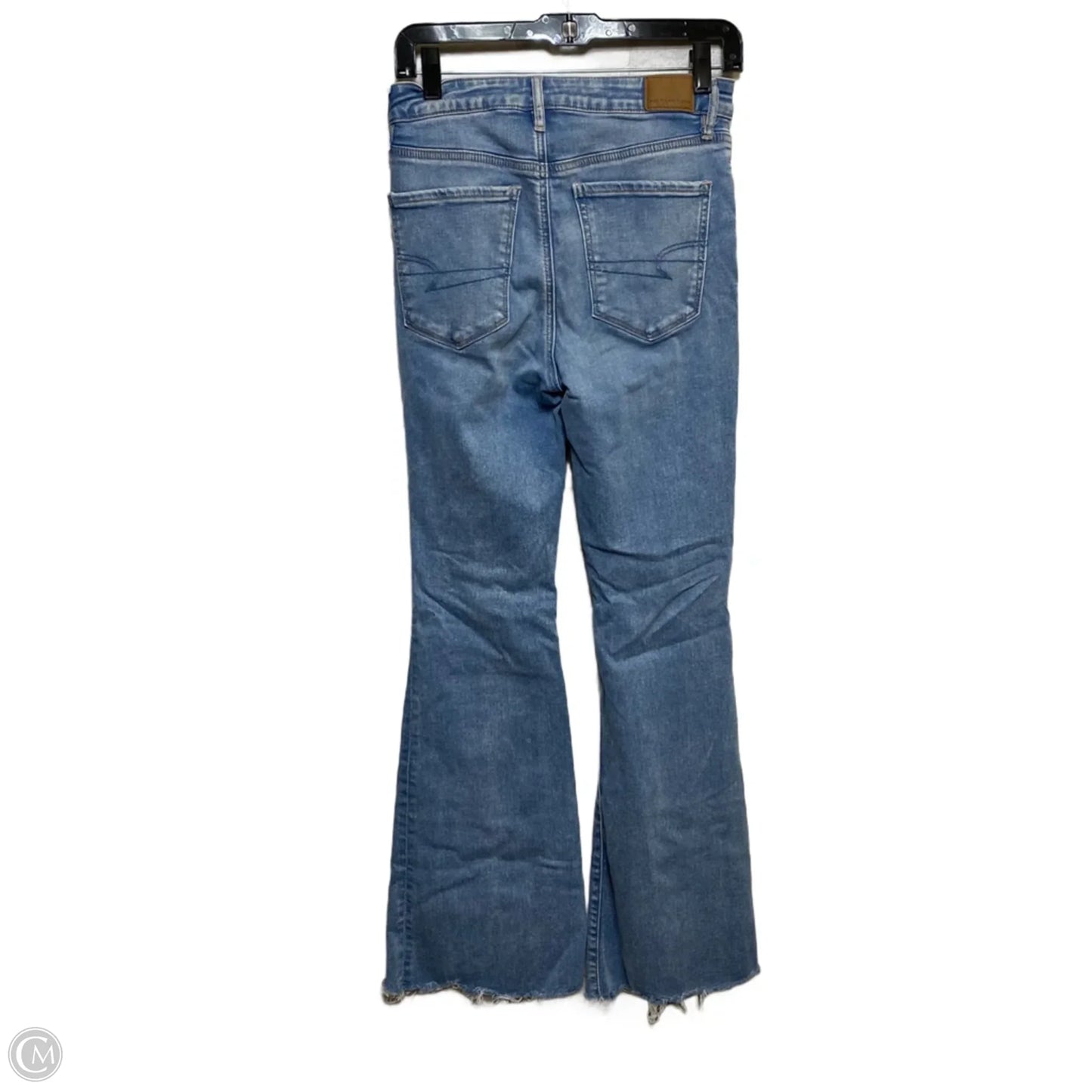 Jeans Flared By American Eagle In Blue Denim, Size: 6