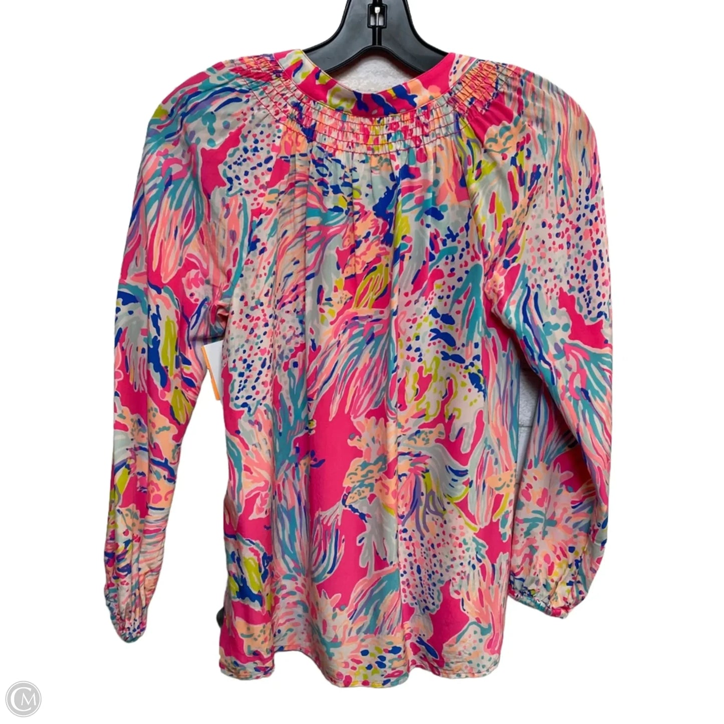 Top Long Sleeve Designer By Lilly Pulitzer In Pink, Size: Xs