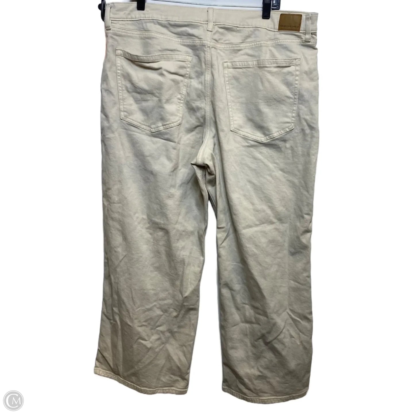 Jeans Wide Leg By American Eagle In Tan Denim, Size: 20